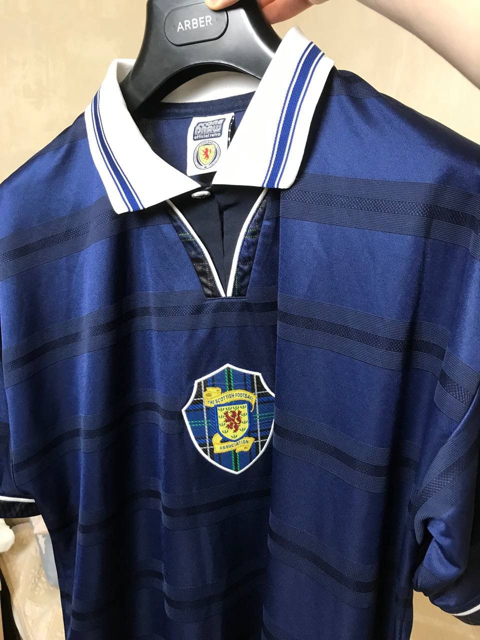 Pringle Of Scotland 🔥 1998 Scotland Retro Football T Shirt Score Draw Jersey Size US XXL / EU 58 / 5 - 7 Thumbnail