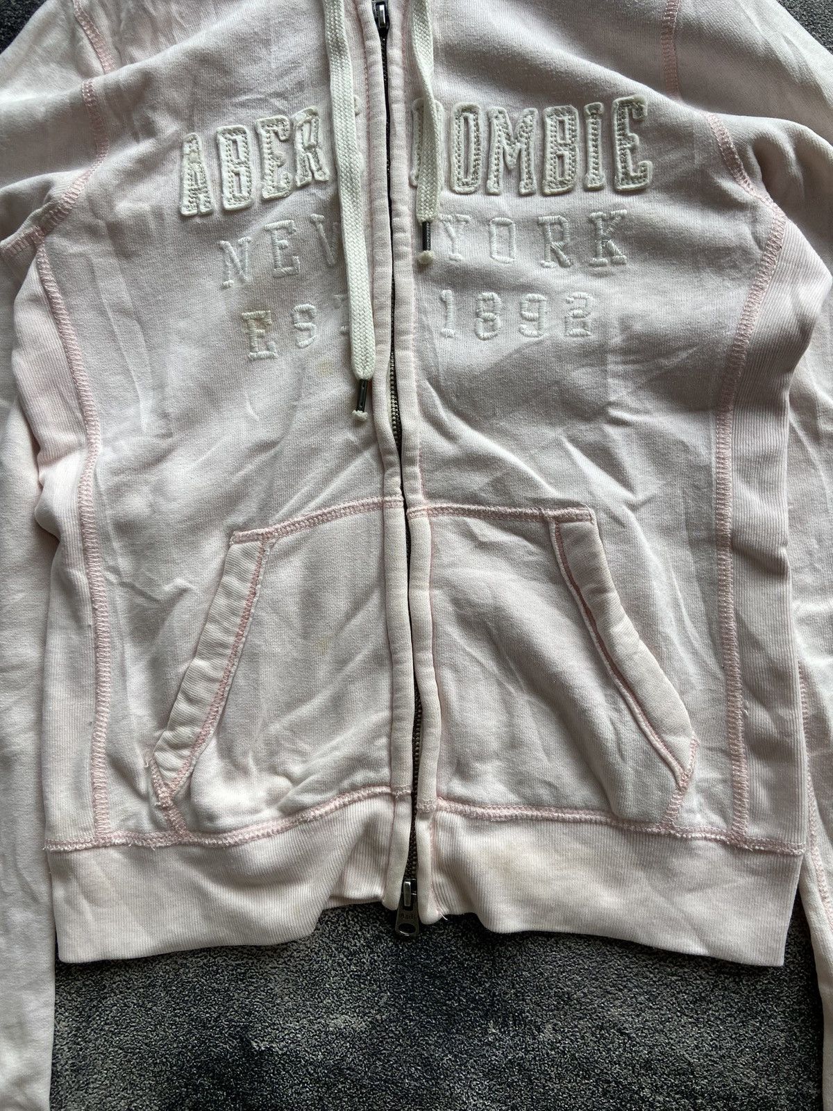 Abercrombie & Fitch Y2K Abercrombie and Fitch Cropped Hoodie Japanese LGB Style Size S / US 4 / IT 40 - 4 Thumbnail