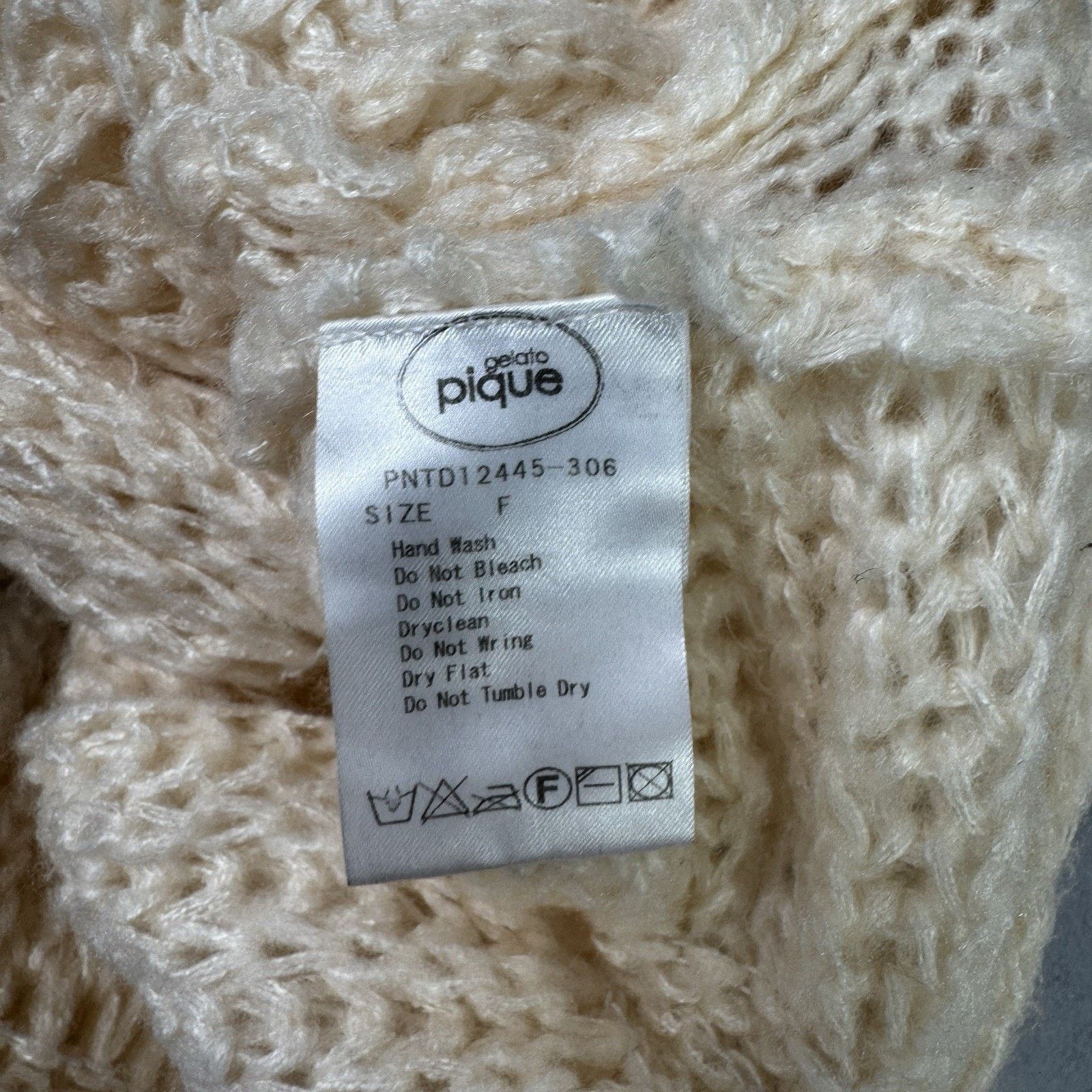 Vintage Gelato Pique Women Cardigan Sweater Free Size Beige Size ONE SIZE - 21 Thumbnail