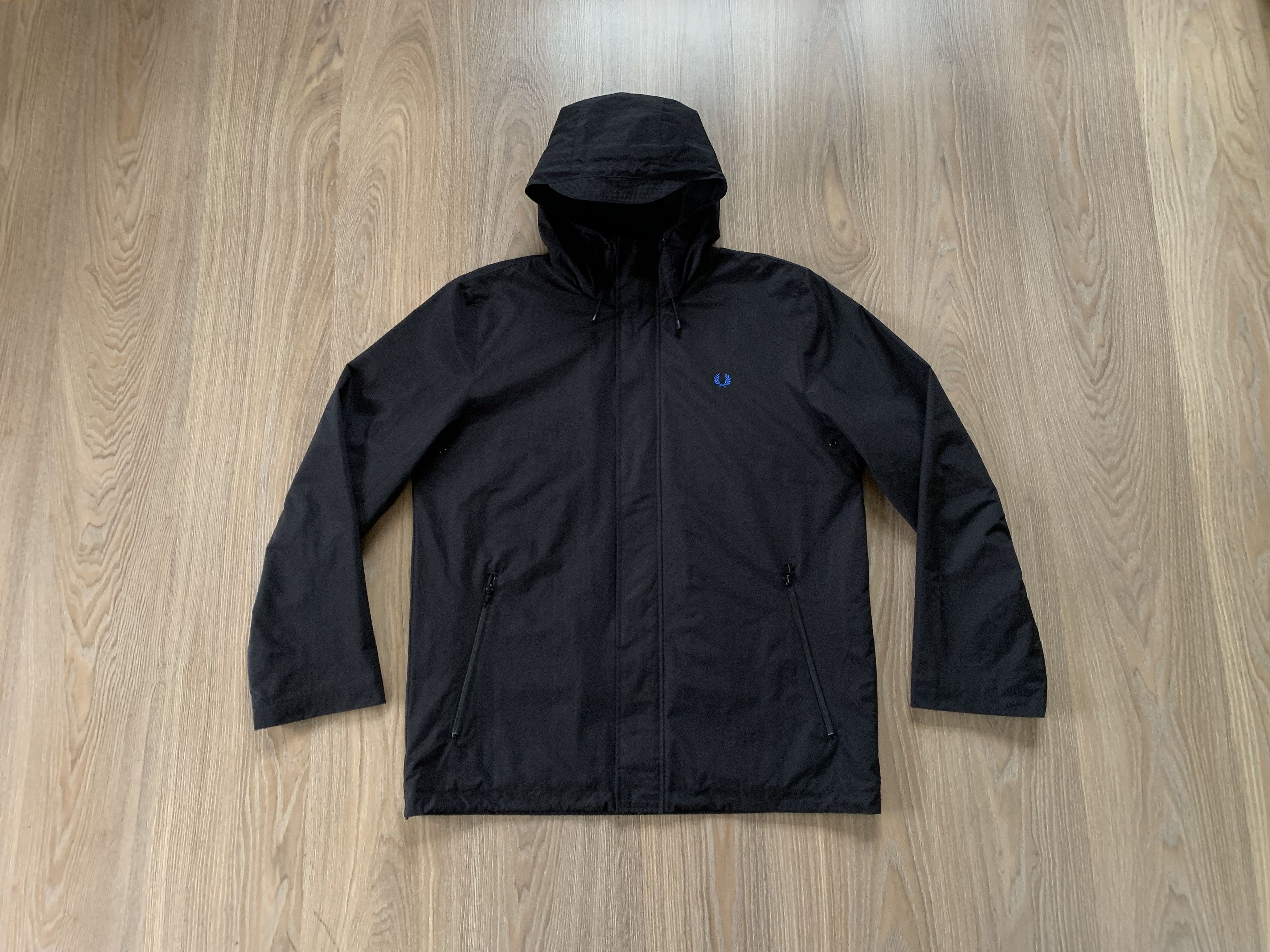 Fred Perry × Vintage Vintage Fred Perry Light Hood Black Jacket Size US L / EU 52-54 / 3 - 1 Thumbnail