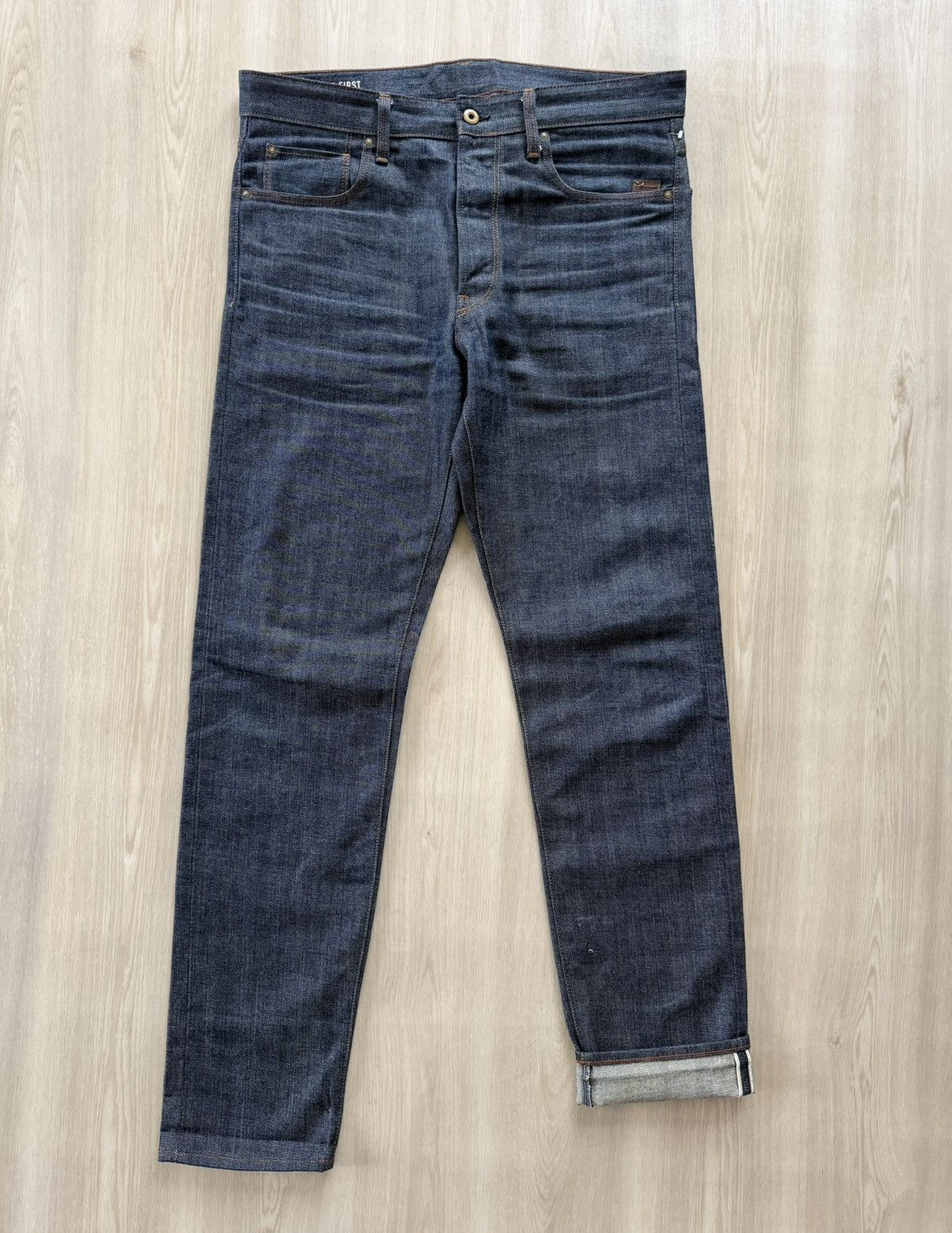 G-Star G Star Raw US First Tapered Selvedge Denim Sz 34x32 *36x31 Size US 36 / EU 52 - 1 Thumbnail