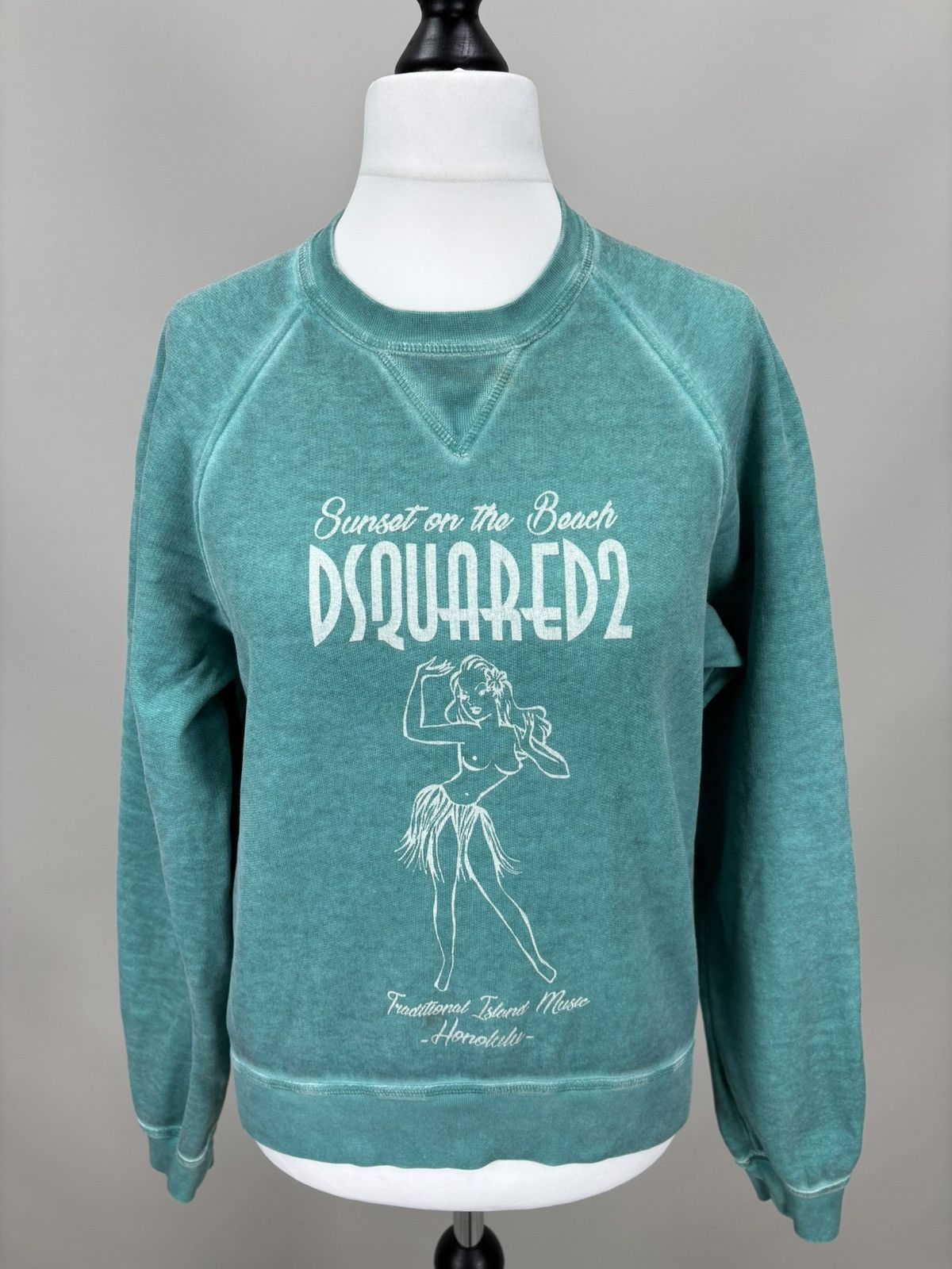 Dsquared2 Womens sweatshirt Dsquared2 Size XXS/XS Color Turquoise Size XXS / US 00 / IT 34 - 2 Thumbnail