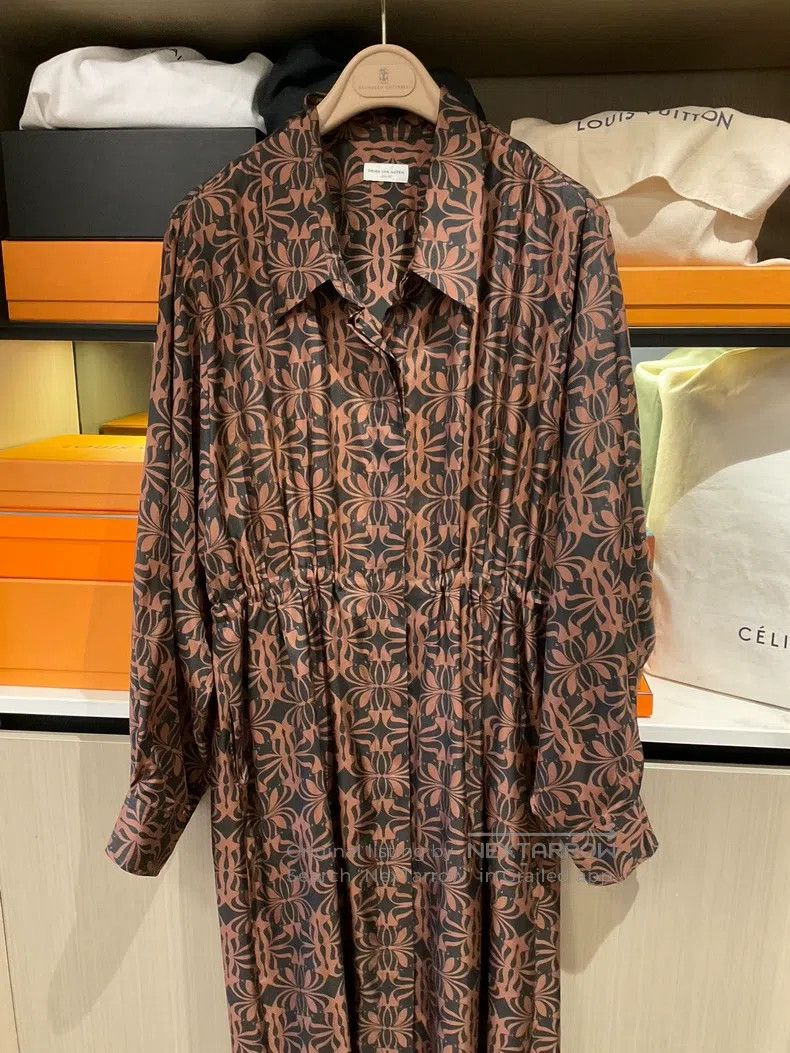 Dries Van Noten Dries Van Noten SIZE:40 Printed Silk Dress Size S / US 4 / IT 40 - 2 Thumbnail