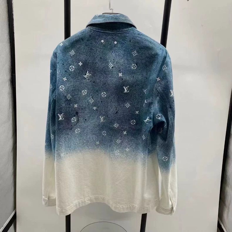 Louis Vuitton Louis Vuitton Blue Starry Sky Gradient Vintage Denim Jacket Size US S / EU 44-46 / 1 - 5 Thumbnail