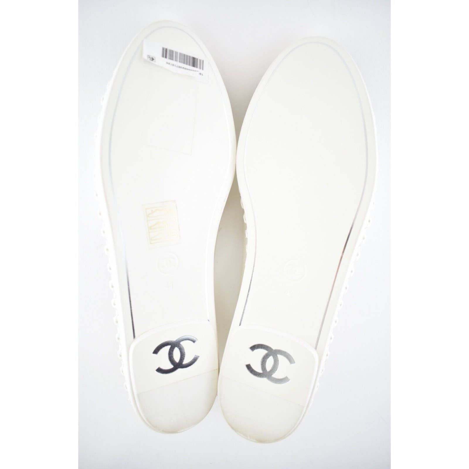 Chanel 19C Fabric CC Logo Cap Toe Moccasin Ballet Loafer Flat 41 Size US 11 / IT 41 - 8 Thumbnail
