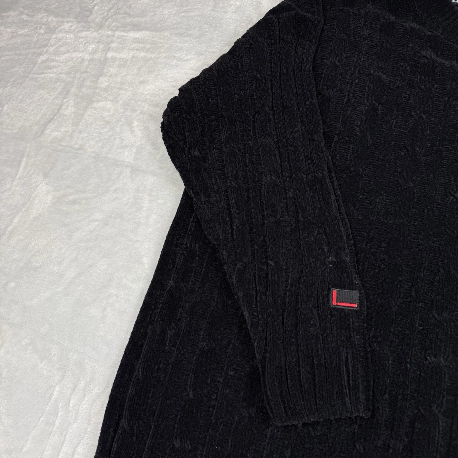 Fubu VTG FUBU Sports Black Chenille Ribbed Sweater Hip-Pop SzXL Size US XL / EU 56 / 4 - 9 Thumbnail