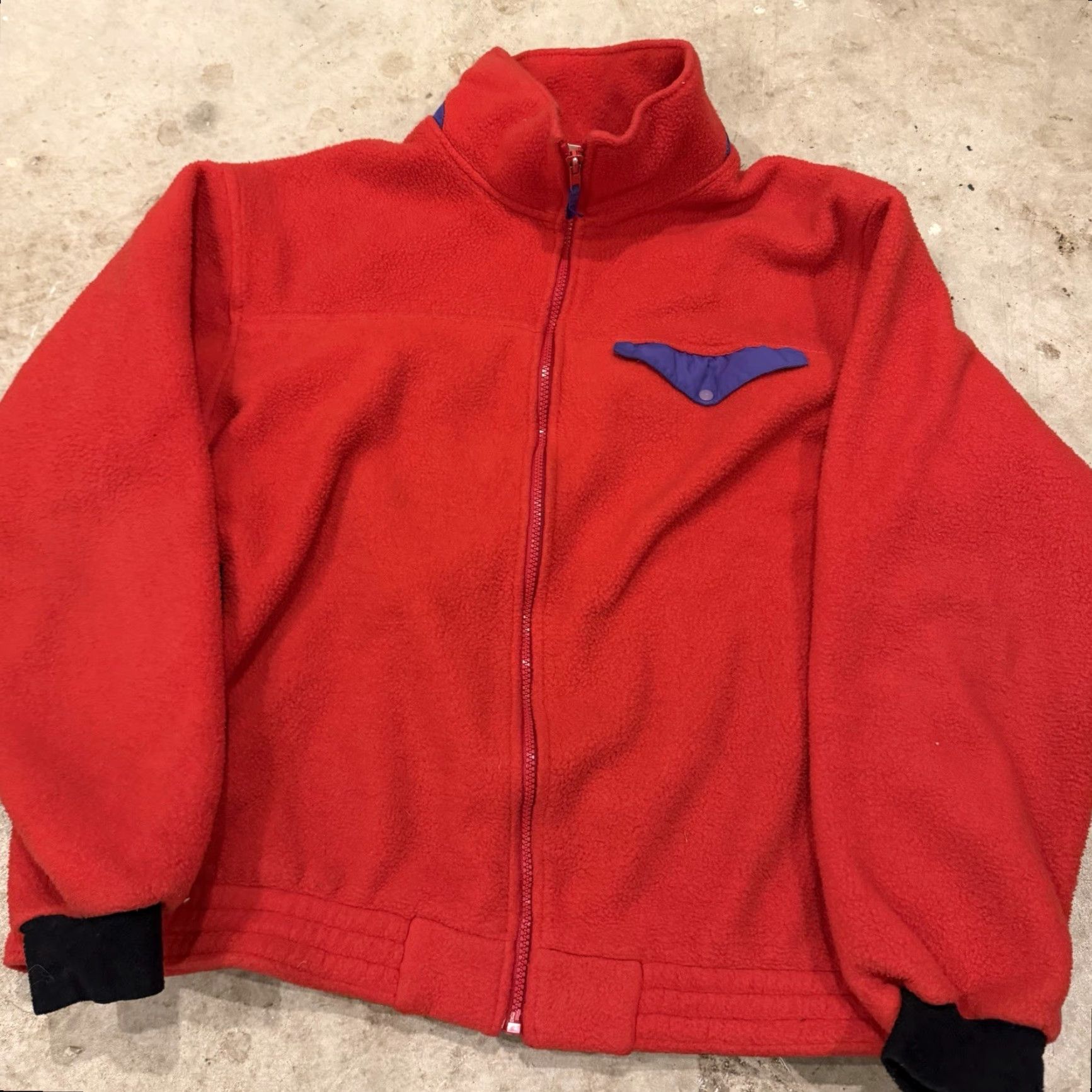 Vintage VINTAGE L.L. BEAN Fleece Jacket Snap Pocket Full Zip XL Mens Red 90s Outdoor Windbreaker Size US XL / EU 56 / 4 - 4 Thumbnail