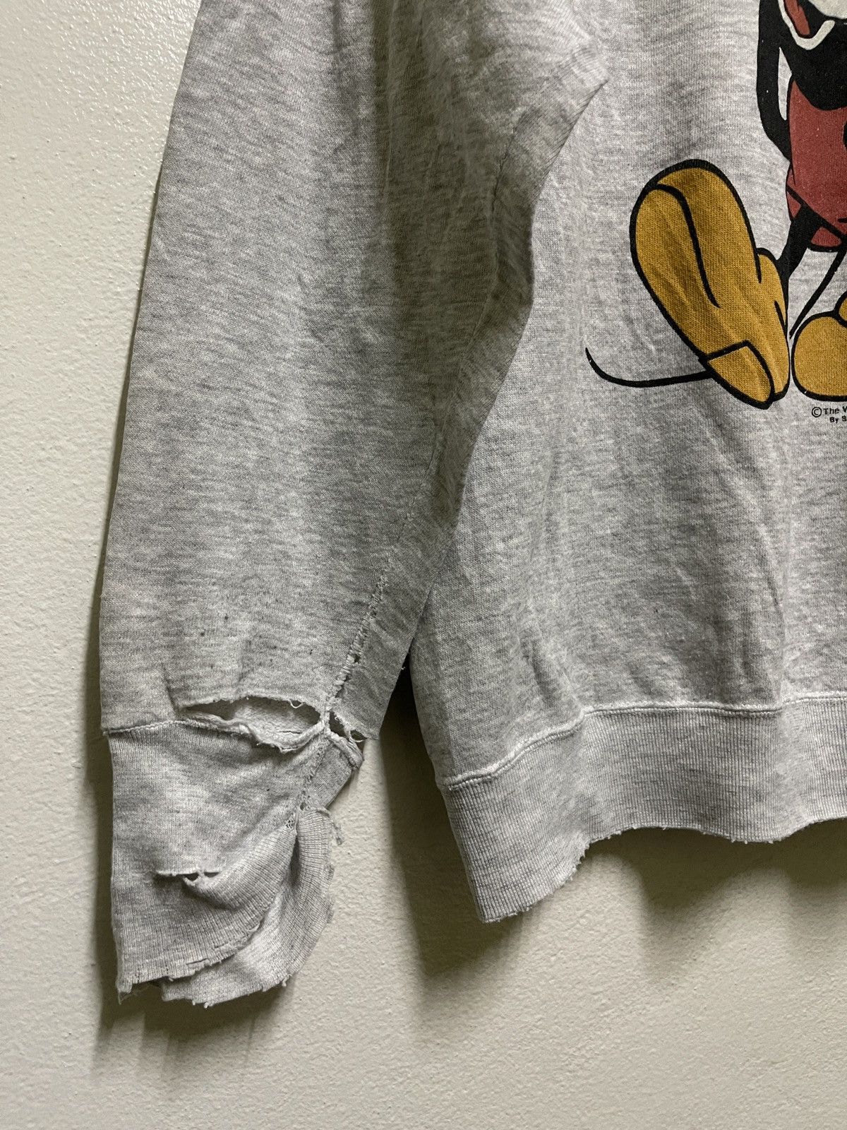 Disney × Mickey Mouse × Vintage Vintage Mickey Mouse Disney Distressed Sweatshirt Size US L / EU 52-54 / 3 - 3 Thumbnail