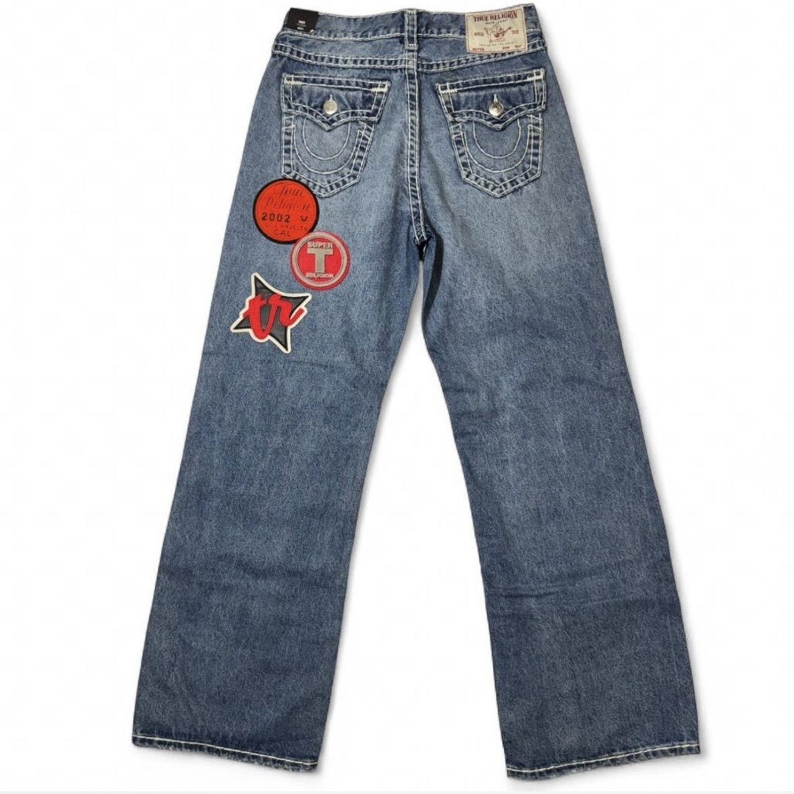 True Religion RARE True Religion Mens Jeans Denim W/ Patches Ultra Baggy Size US 32 / EU 48 - 5 Thumbnail