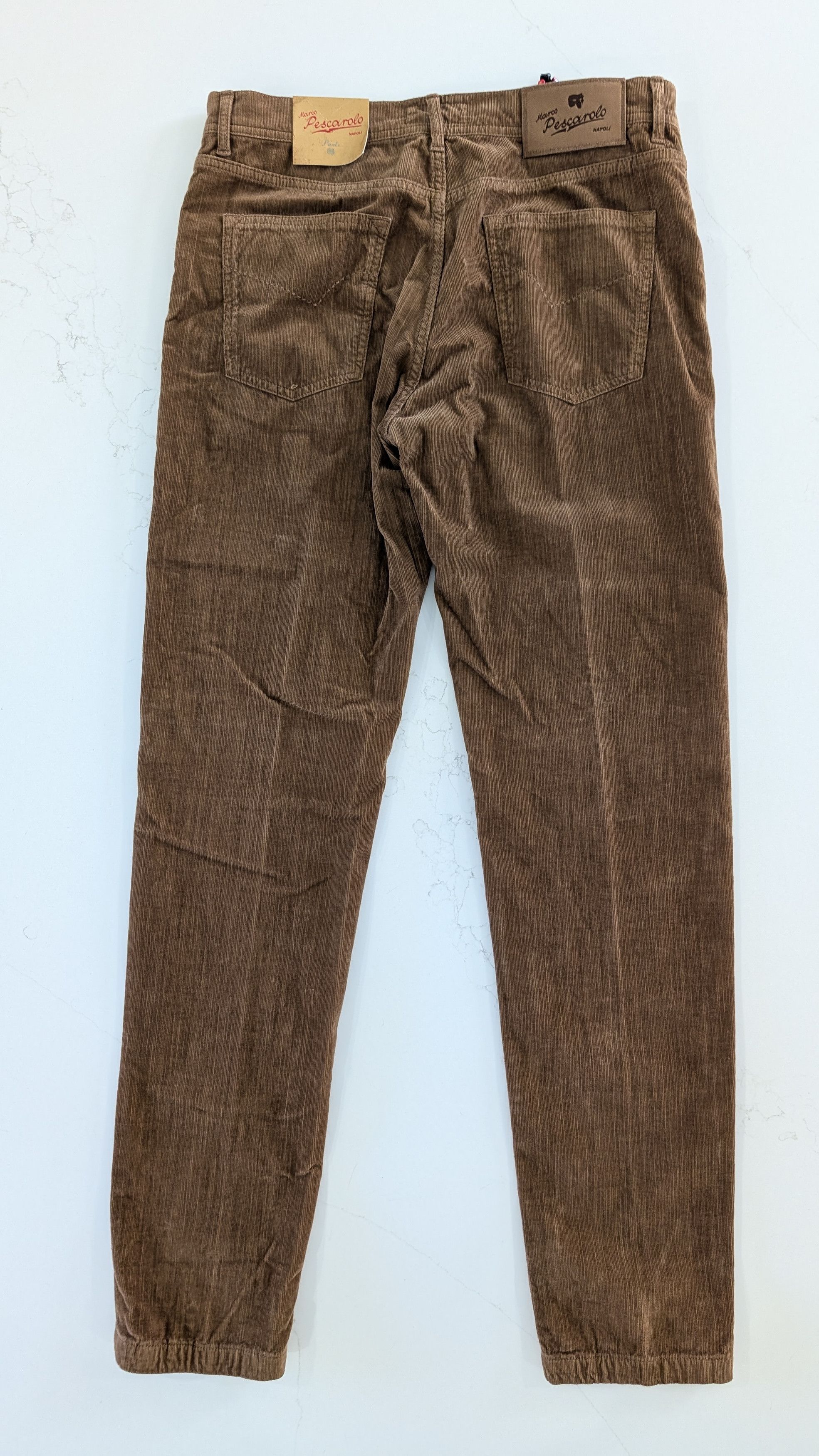 Marco Pescarolo Marco Pescarolo NERANOM Corduroy Pants Brown Size 50 IT Size US 34 / EU 50 - 2 Thumbnail