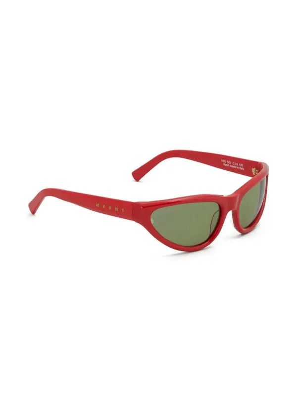 Marni o1w1db11125 Size :OS /Logo-Print Sunglasses in Brown Size ONE SIZE - 2 Thumbnail