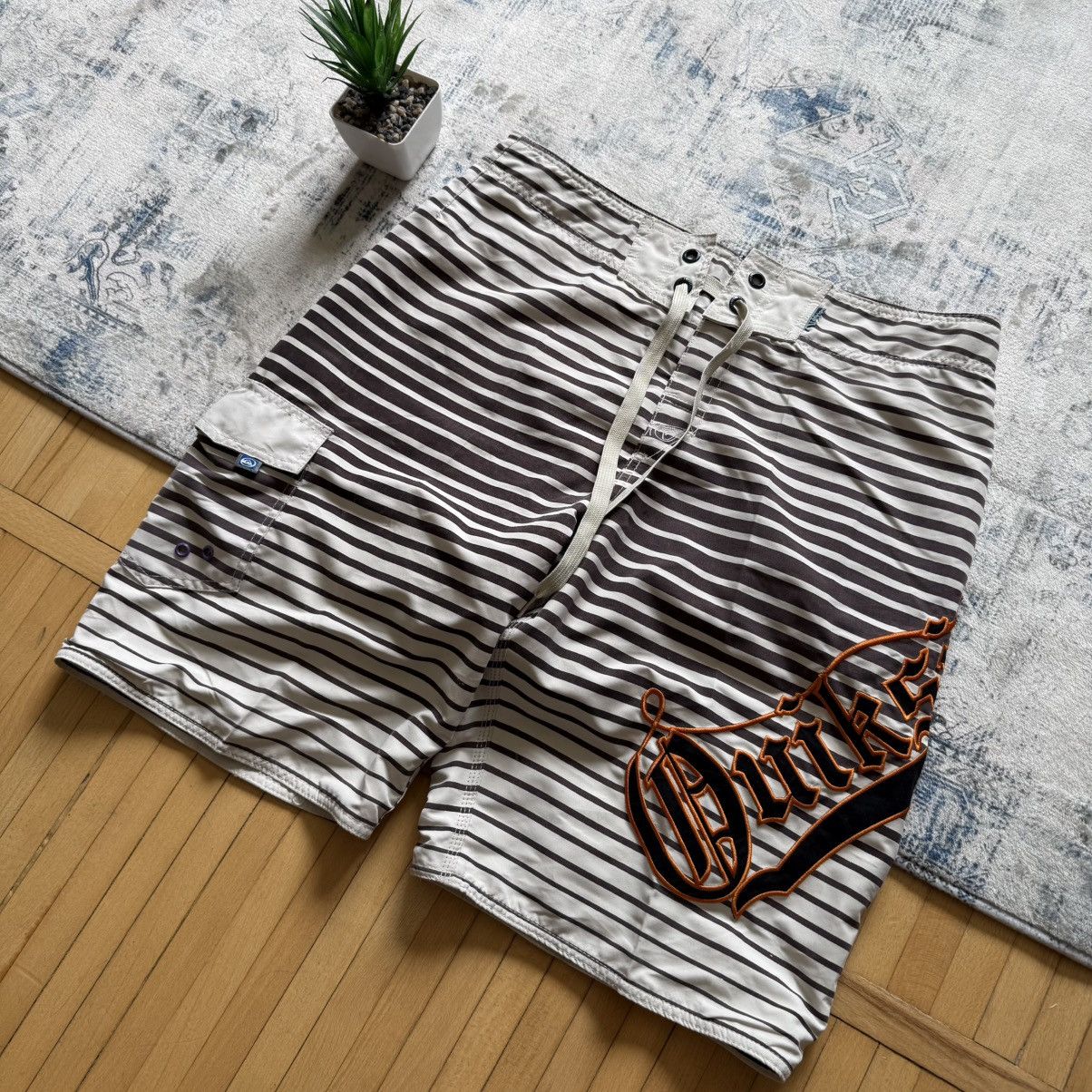 Quiksilver 📌 Vintage Y2K Quiksilver Surfing BoardShorts Embroidered Size US 36 / EU 52 - 2 Thumbnail