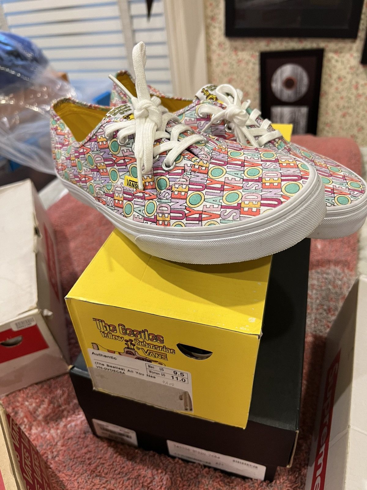 Vans Vans Authentic Beatles Yellow Submarine All You Need Is Love Size US 9.5 / EU 42-43 - 2 Thumbnail