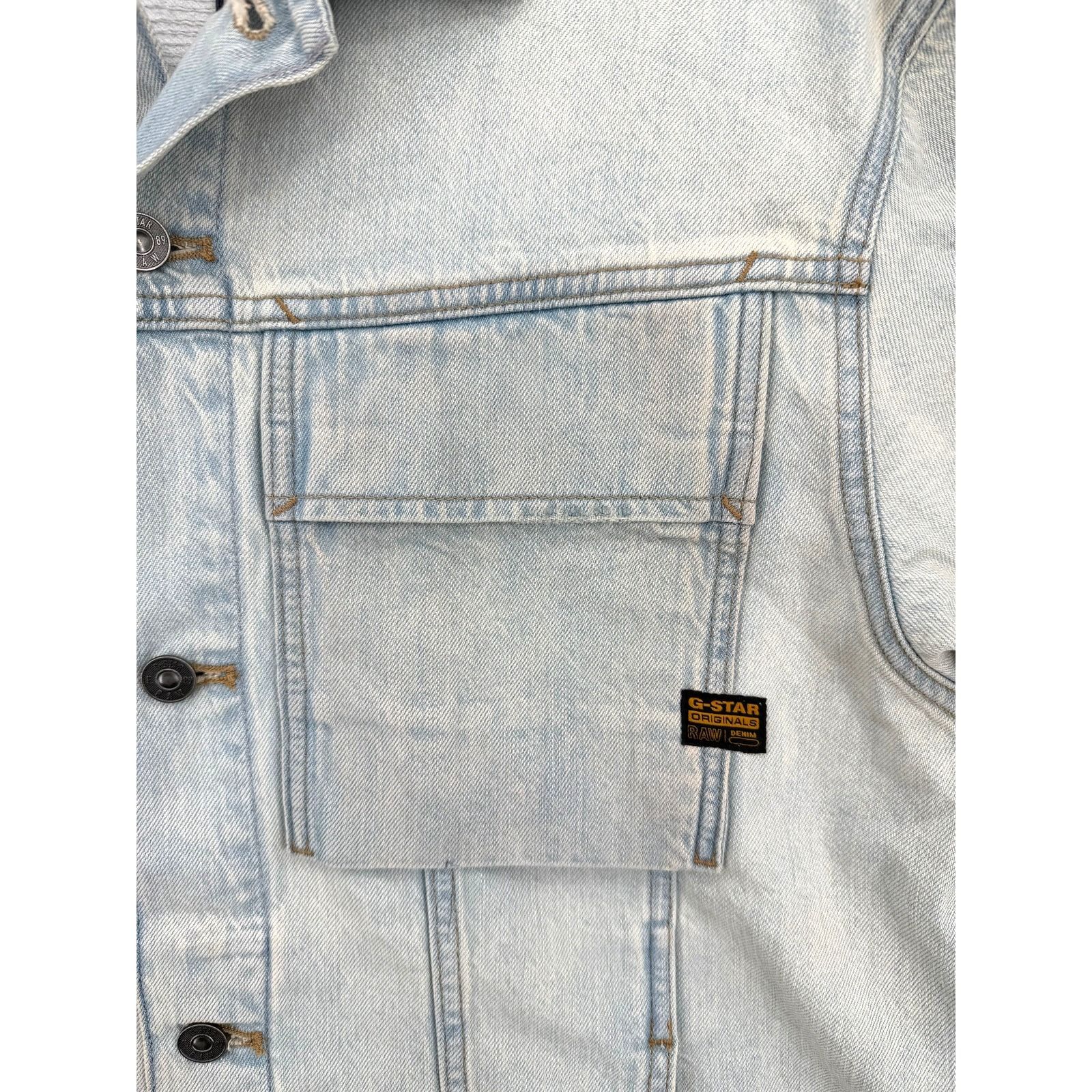 G-Star NWT G-Star RAW Oversized Distressed Akoya Denim Jacket Size M / US 6-8 / IT 42-44 - 2 Thumbnail