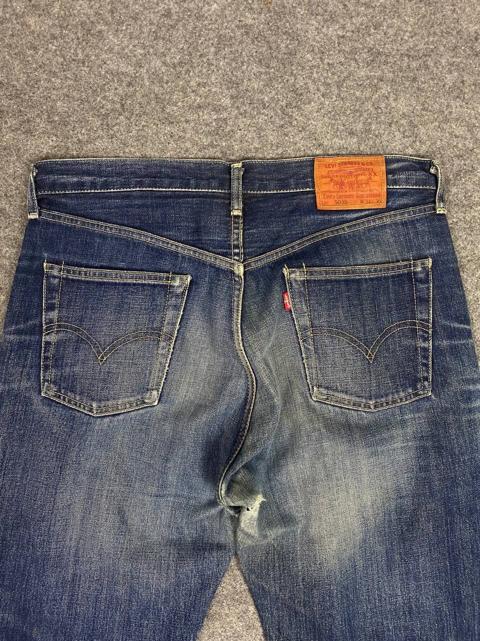 Levi's vintage levis 503b-xx big e selvedge distressed denim Size US 35 - 3 Thumbnail