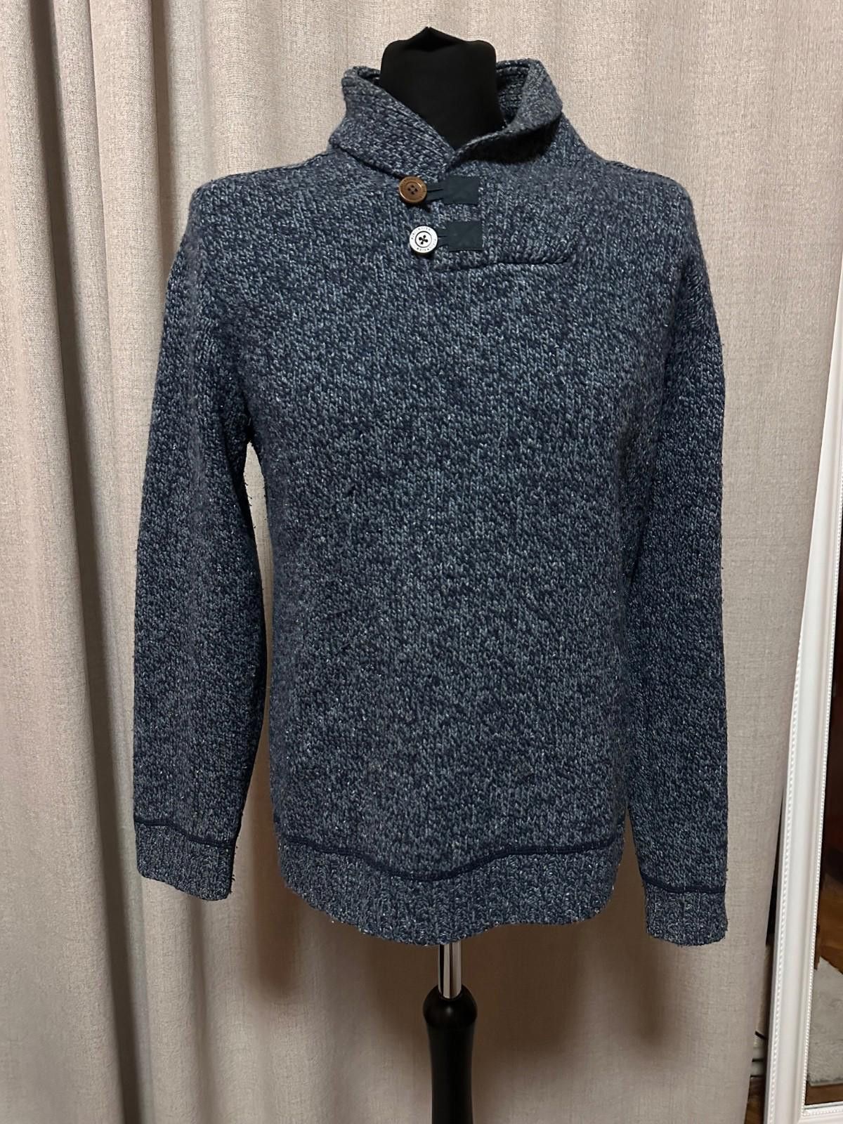 Fjallraven Fjallraven Lada Shawl Sweater Dark Navy Sz L Size US L / EU 52-54 / 3 - 3 Thumbnail