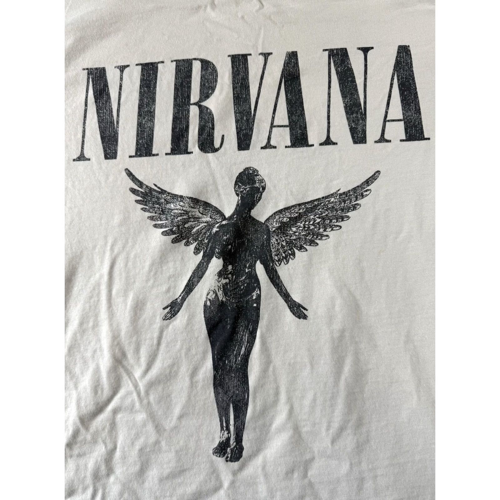 H&M H&M Nirvana Shirt Album Cover Logo White Medium Grunge Kurt Concert Mens Size US M / EU 48-50 / 2 - 3 Thumbnail