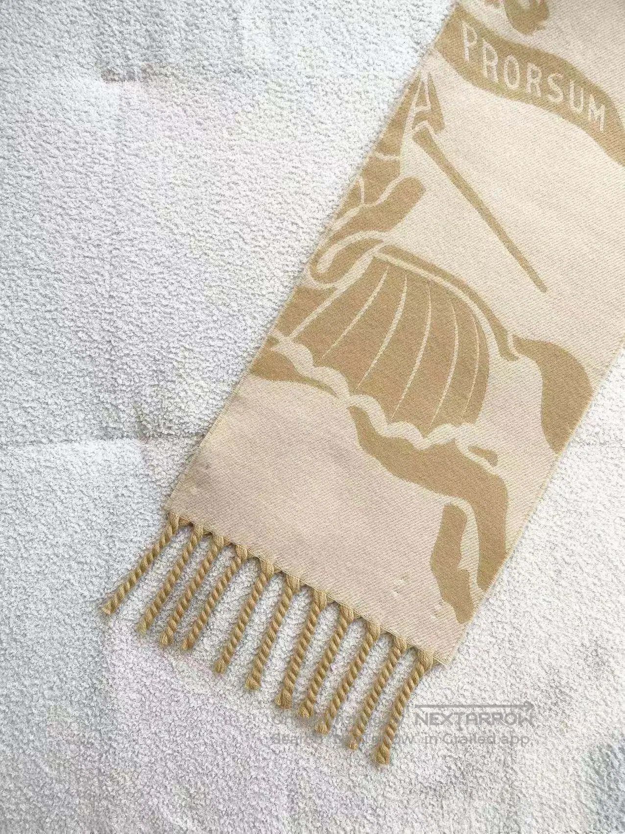 Burberry Burberry War horse logo wool scarf| Size ONE SIZE - 4 Thumbnail