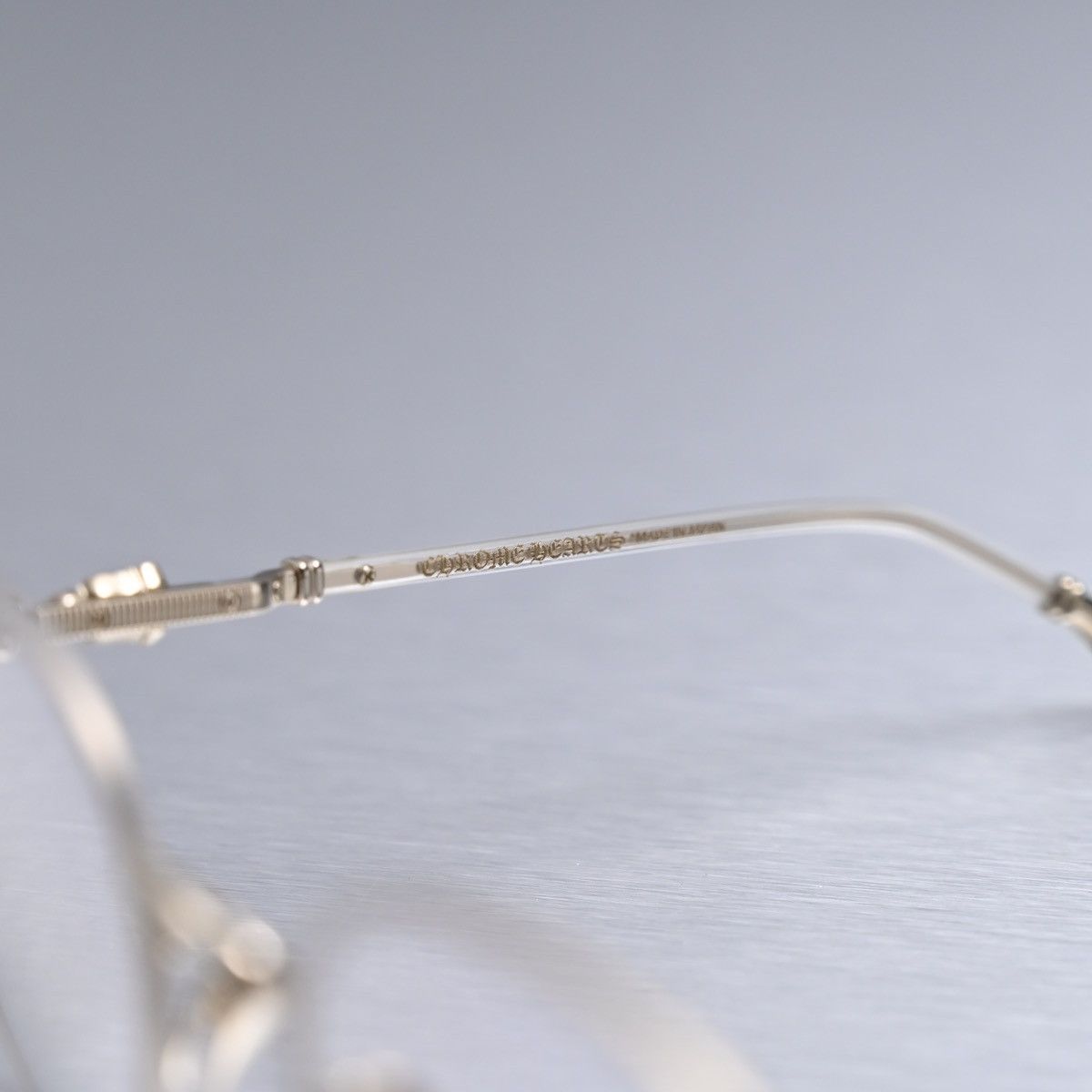 Chrome Hearts CHROME HEARTS FIRKIN MATTE CRYSTAL/ GOLD PLATED GLASSES Size ONE SIZE - 4 Thumbnail