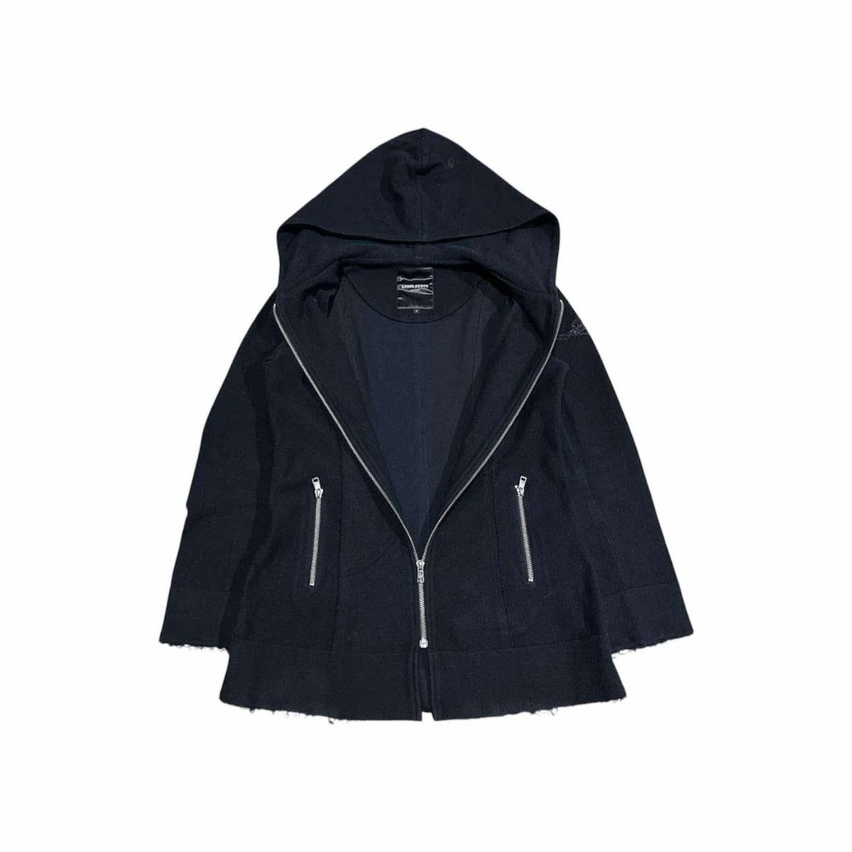If Six Was Nine × Japanese Brand × Le Grande Bleu (L.G.B.) 🔥Y2K Archived Royal Order Frayed Zip Up Hoodie GothPunk Size US M / EU 48-50 / 2 - 6 Thumbnail
