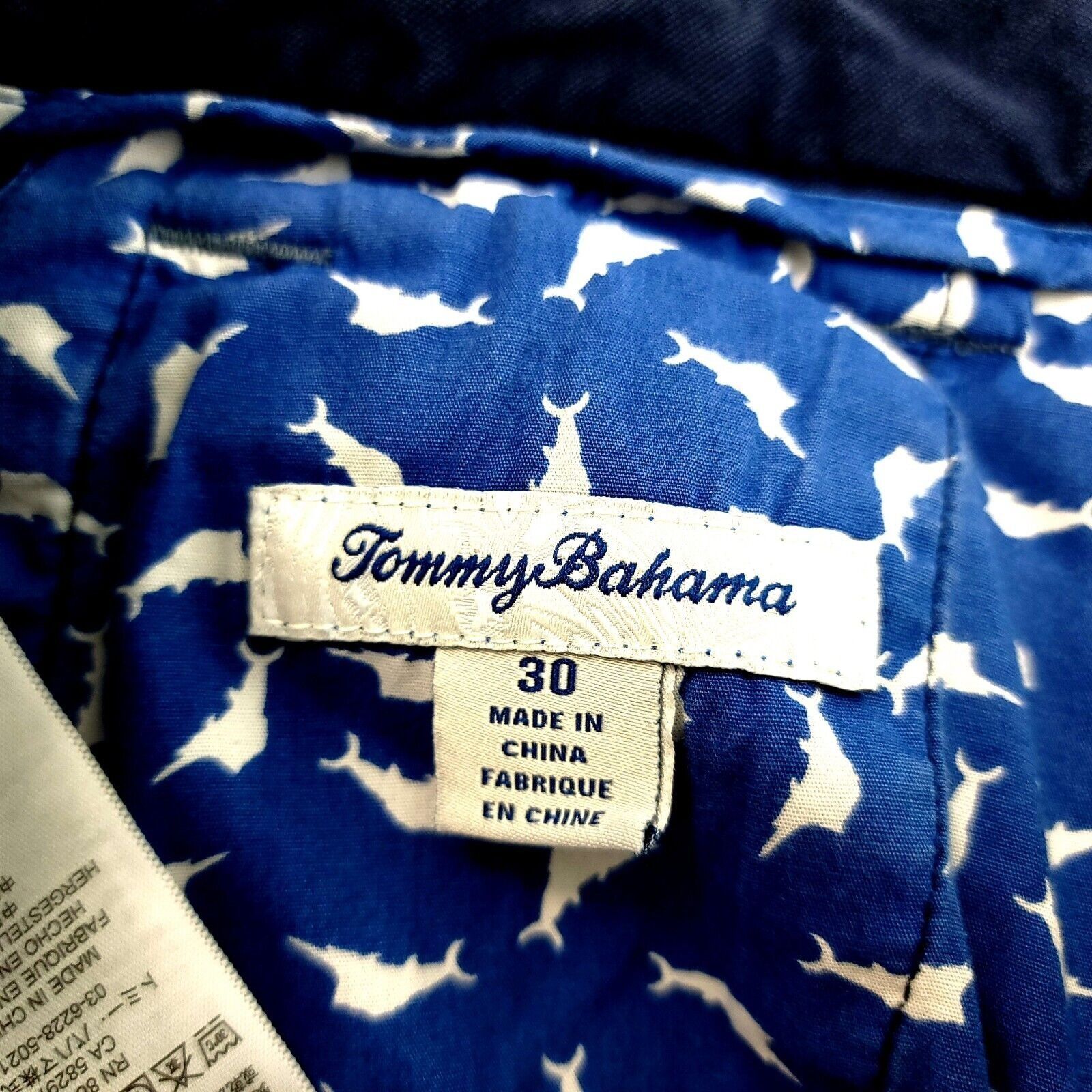 Tommy Bahama Tommy Bahama Cotton Tencel Spandex Blue Cargo Shorts Mid Ris Size US 30 / EU 46 - 7 Thumbnail