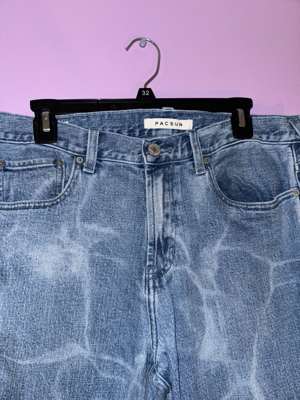 Pacsun Pacsun Stacked Skinny aquatic denim Size US 32 / EU 48 - 2 Thumbnail