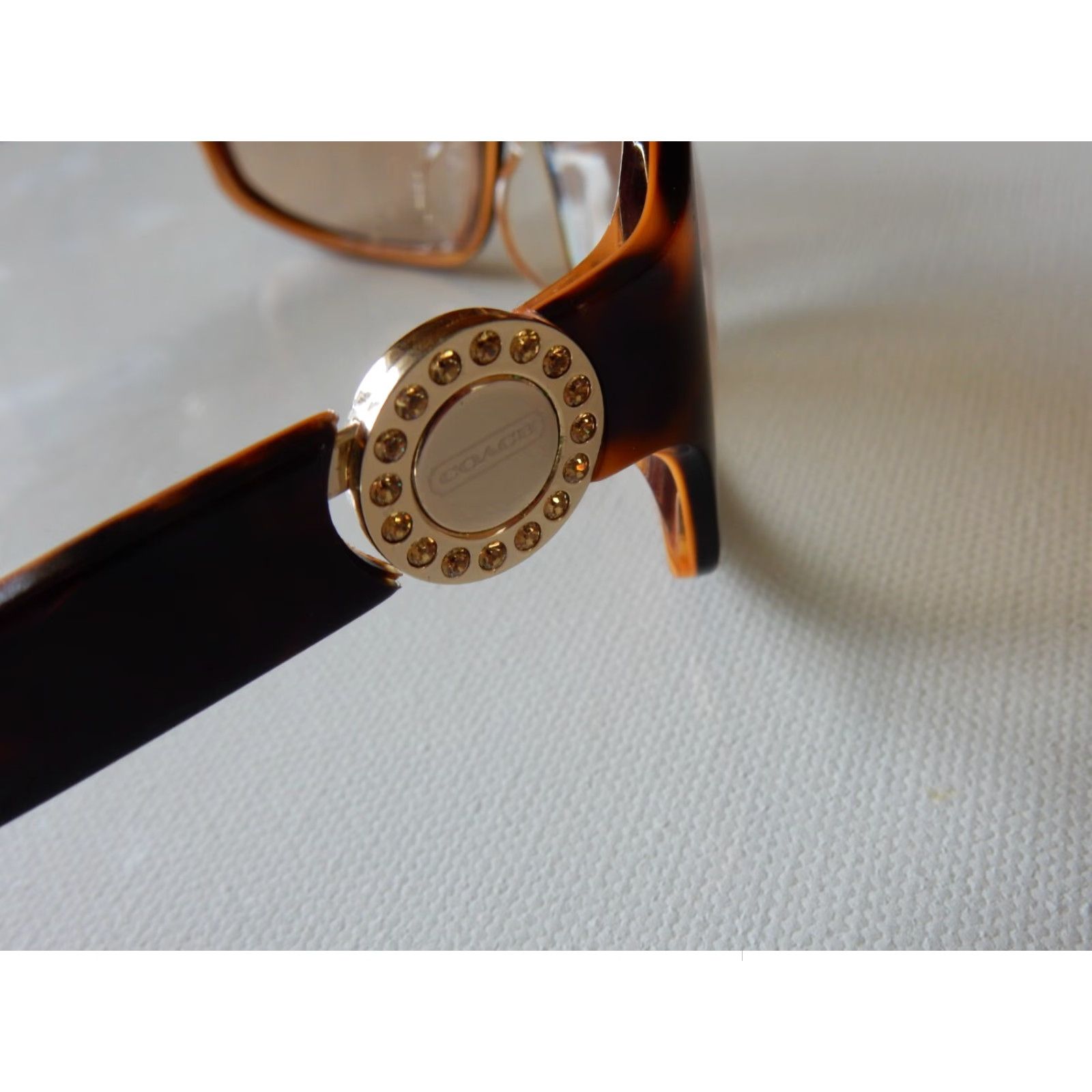 Coach VINTAGE Coach Sunglasses Frames Only Women Brown Prescription 62x17-125 Size ONE SIZE - 5 Thumbnail