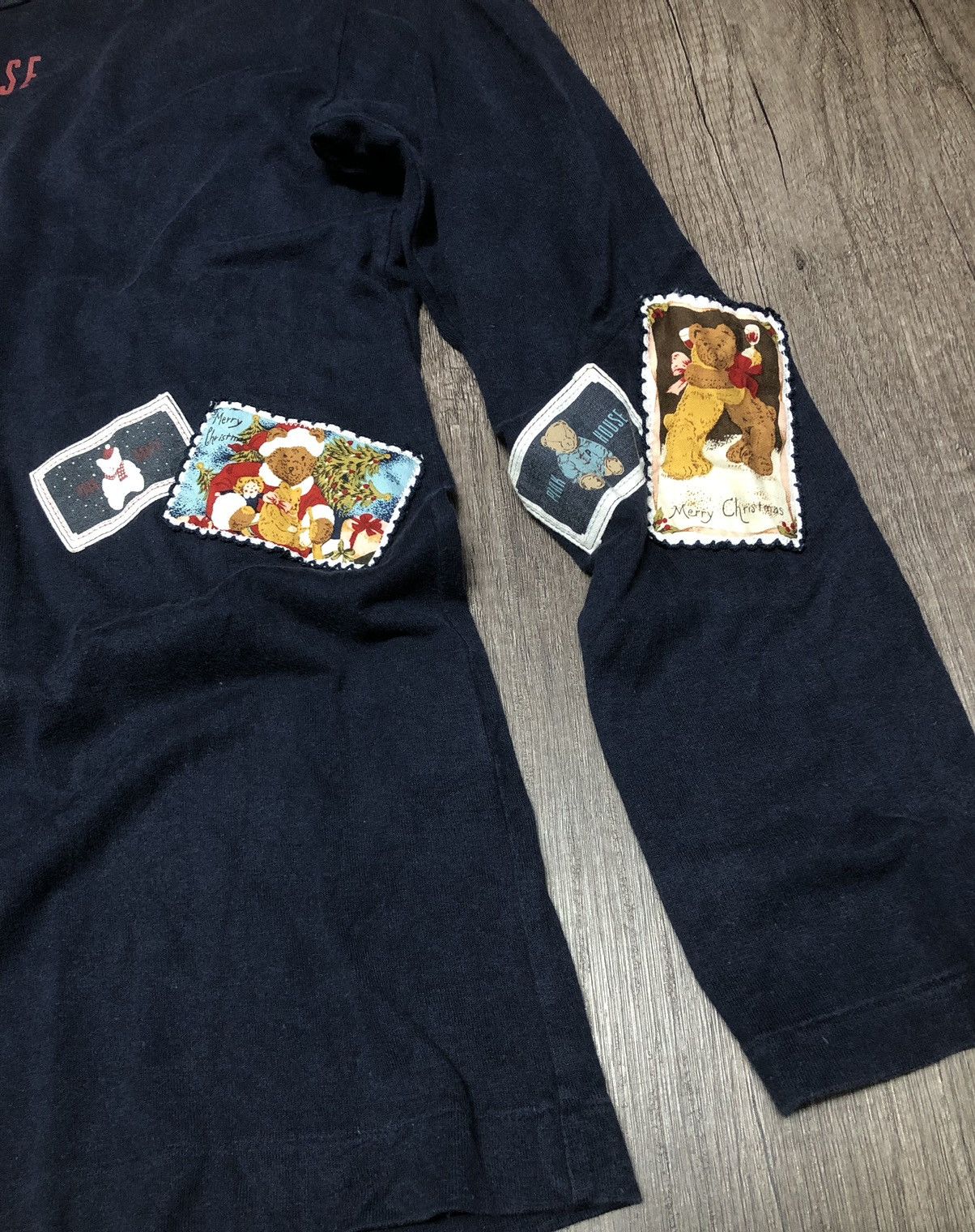Designer × Japanese Brand × Pink House VINTAGE PINK HOUSE PATCHED DESIGN LONG SLEEVE TEE SHIRT Size US S / EU 44-46 / 1 - 10 Thumbnail