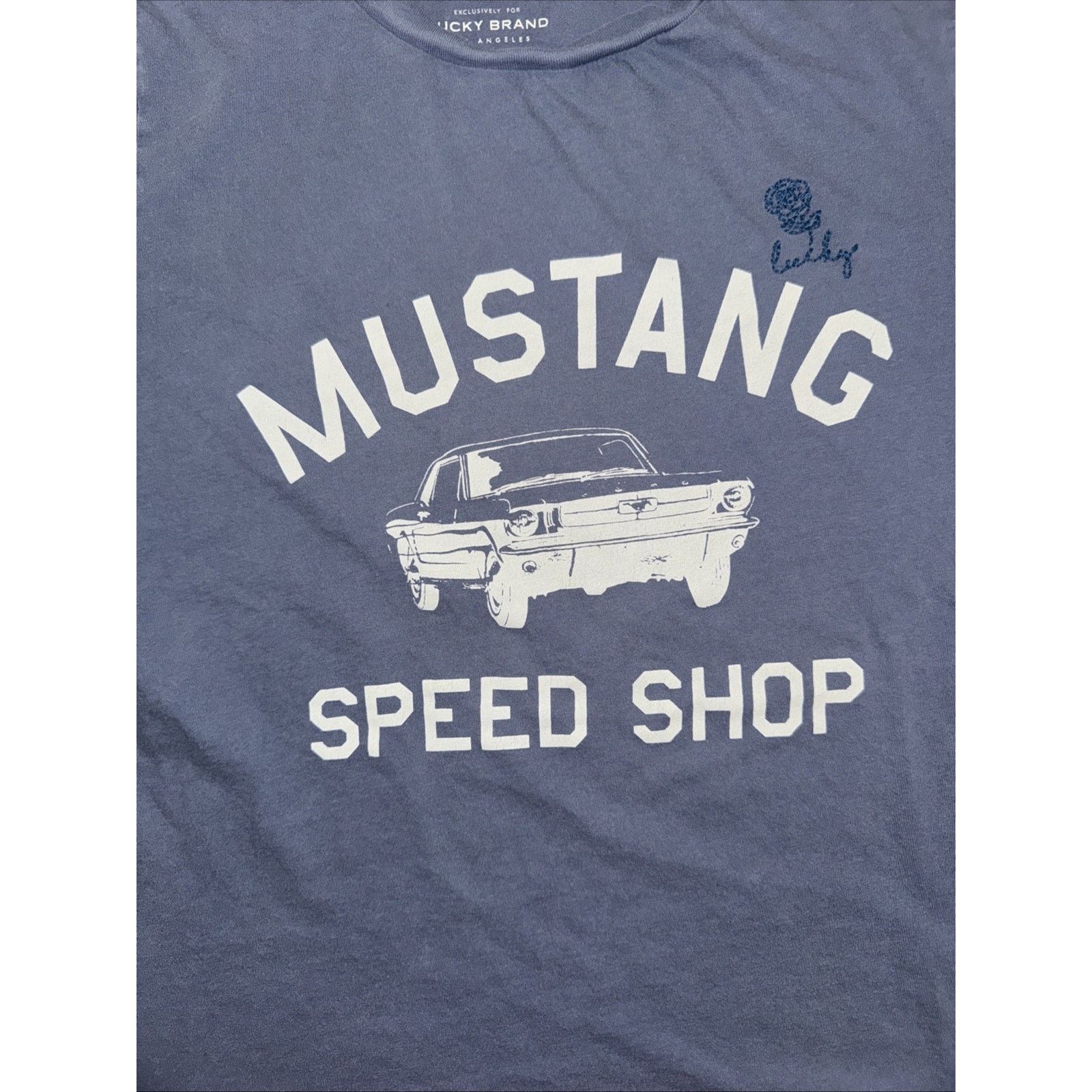 Lucky Brand Lucky Brand Ford Mustang Speed Shop Graphic T-Shirt Blue L Size US L / EU 52-54 / 3 - 2 Thumbnail