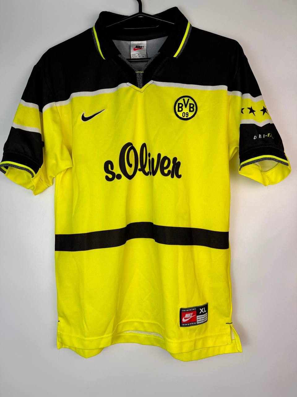 Nike × Vintage BORUSSIA DORTMUND 1997 1998 HOME SHIRT SOCCER JERSEY Size US XS / EU 42 / 0 - 1 Thumbnail