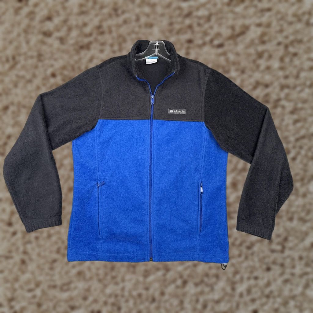 Vintage VINTAGE: No // Columbia Jacket // Fleece // Full Zip // Black Blue // Mens Small // Regular // Windbreaker // Outdoor // XM6354 Size US S / EU 44-46 / 1 - 1 Thumbnail