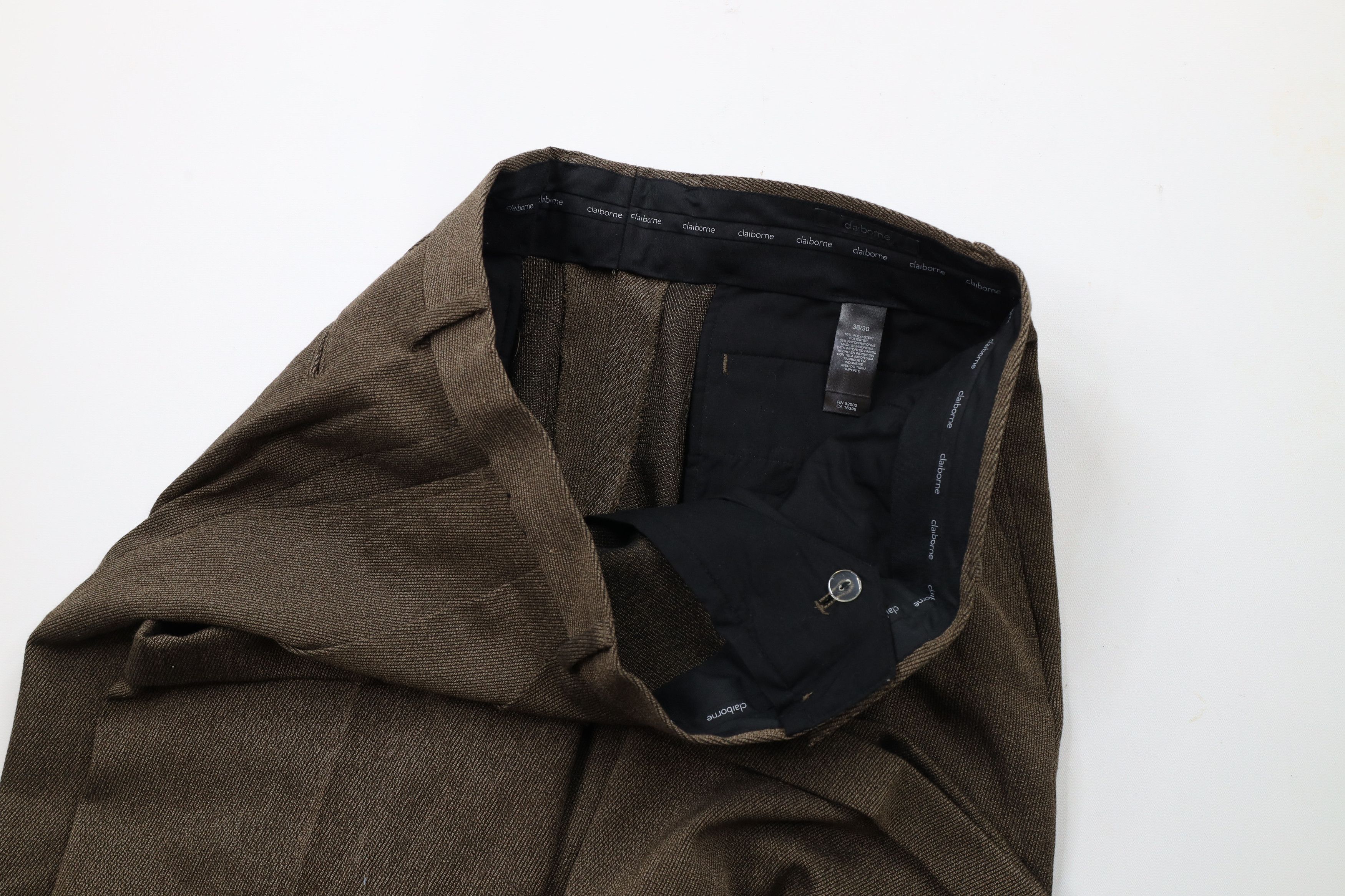 Vintage Vintage 90s Streetwear Whipcord Wide Leg Chino Pants Brown Size US 36 / EU 52 - 8 Thumbnail