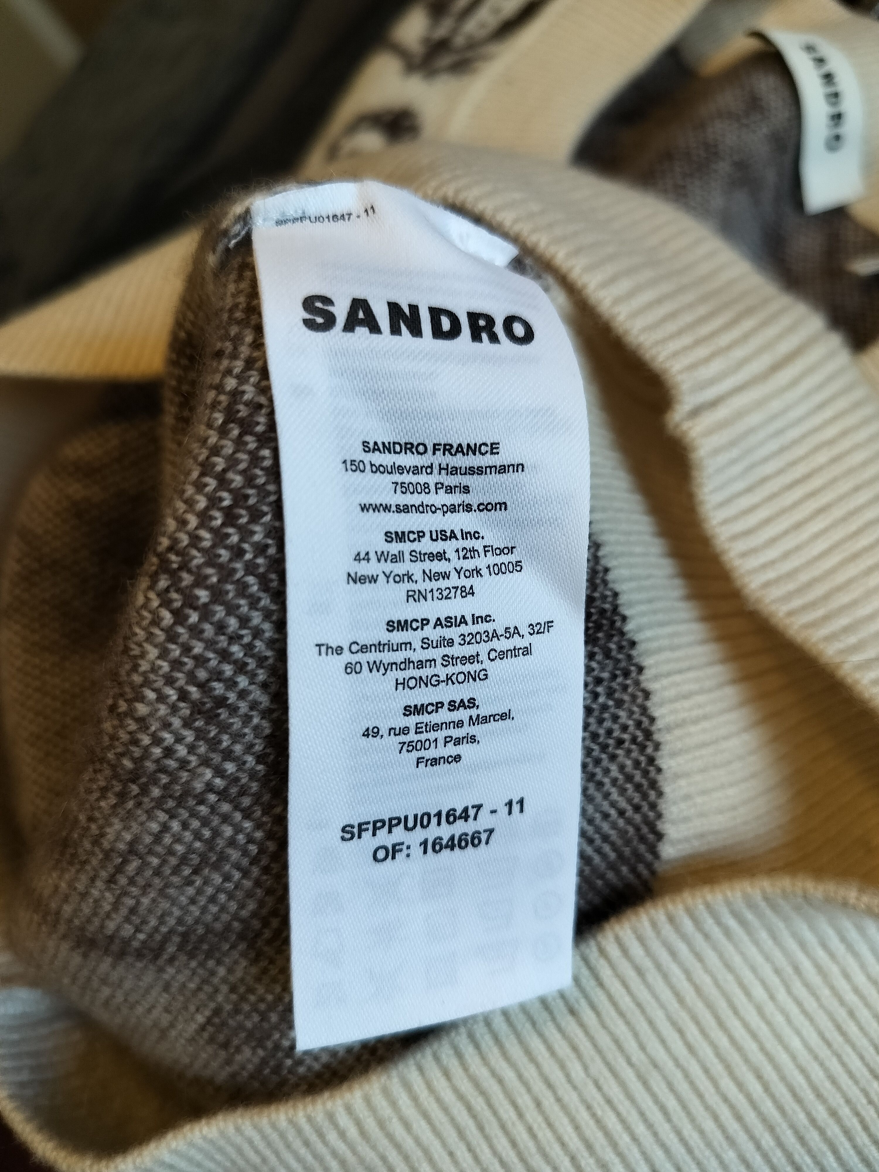 Sandro Sandro, New With Tags, Wool Chasmire Knit Top Size XS / US 0-2 / IT 36-38 - 7 Thumbnail