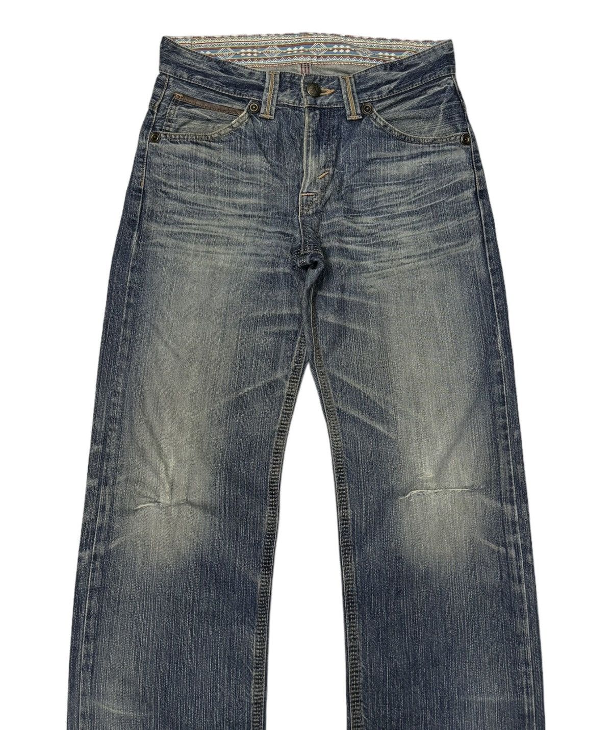 14th Addiction × Edwin × If Six Was Nine Vintage Baggy Edwin XU Distressed Denim Jeans Size US 31 - 4 Thumbnail