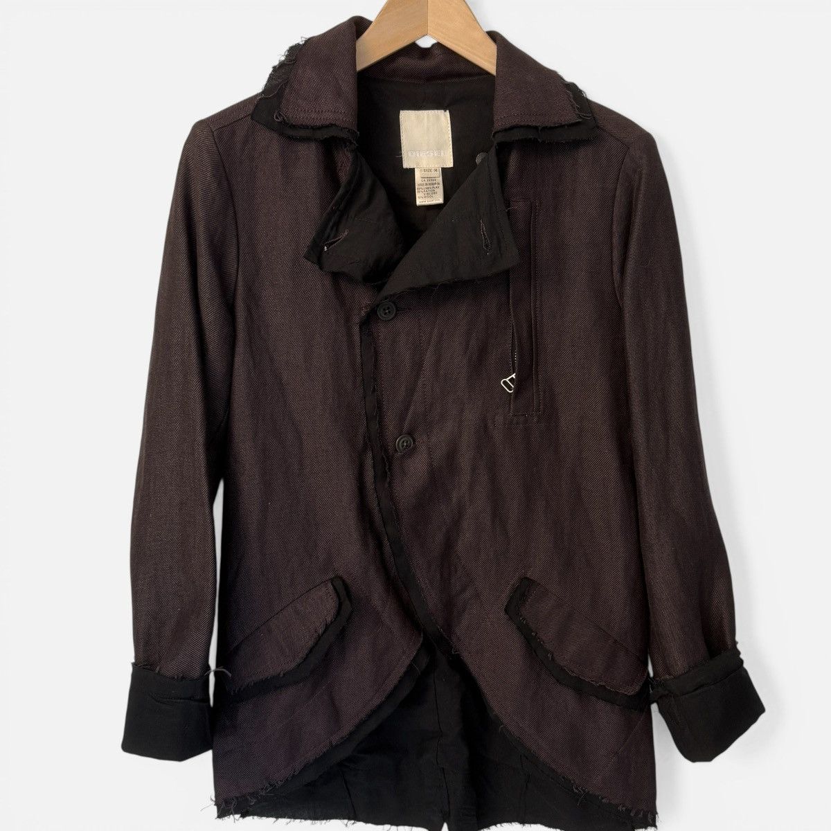 Diesel Diesel Archival 2006 Deconstructed Linen Wool Blend Jacket Size M / US 6-8 / IT 42-44 - 1 Thumbnail