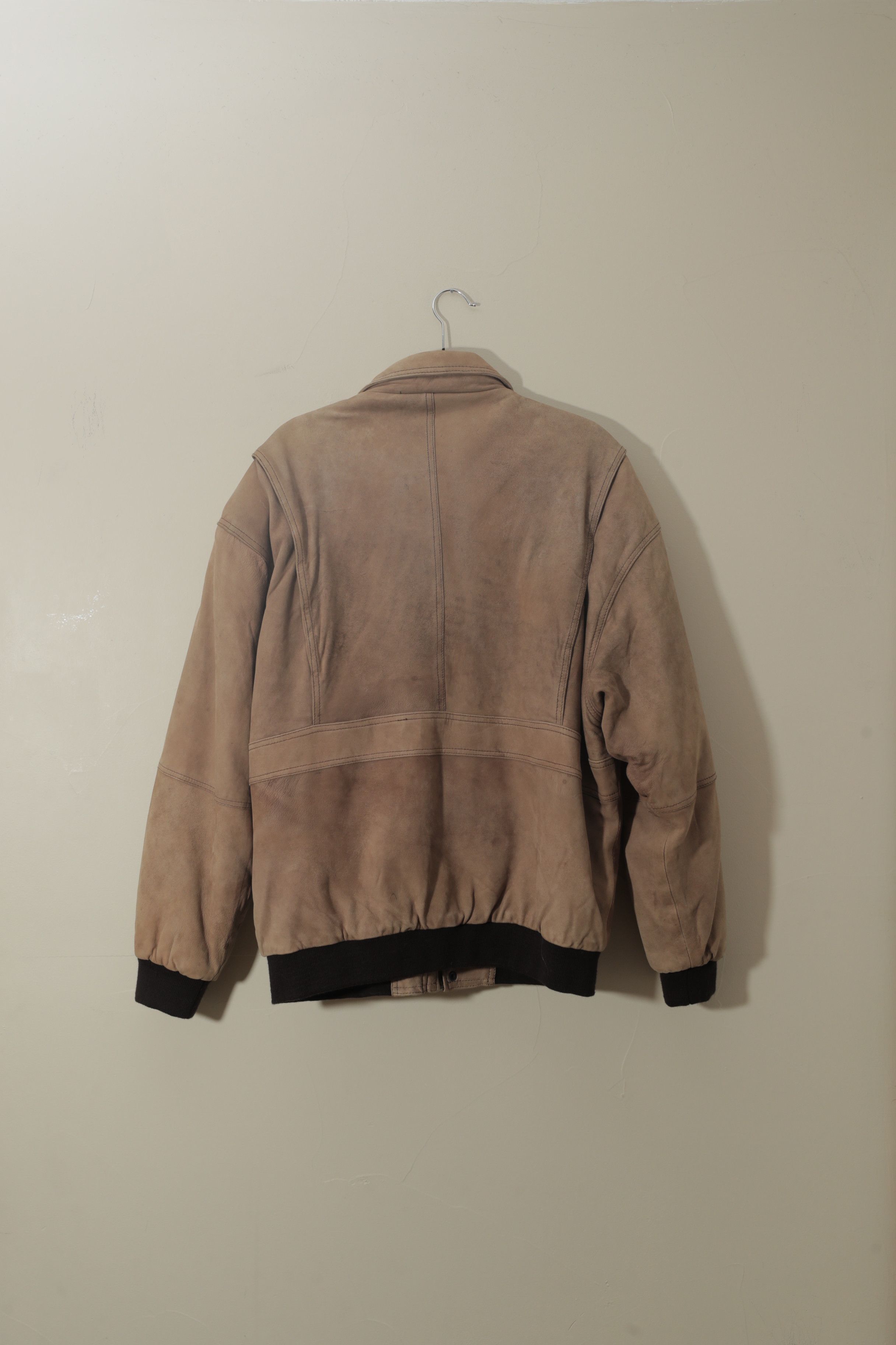 Vintage Giampier Flag Lined Tan Leather Vintage Jacket (XL) Size US XL / EU 56 / 4 - 2 Thumbnail