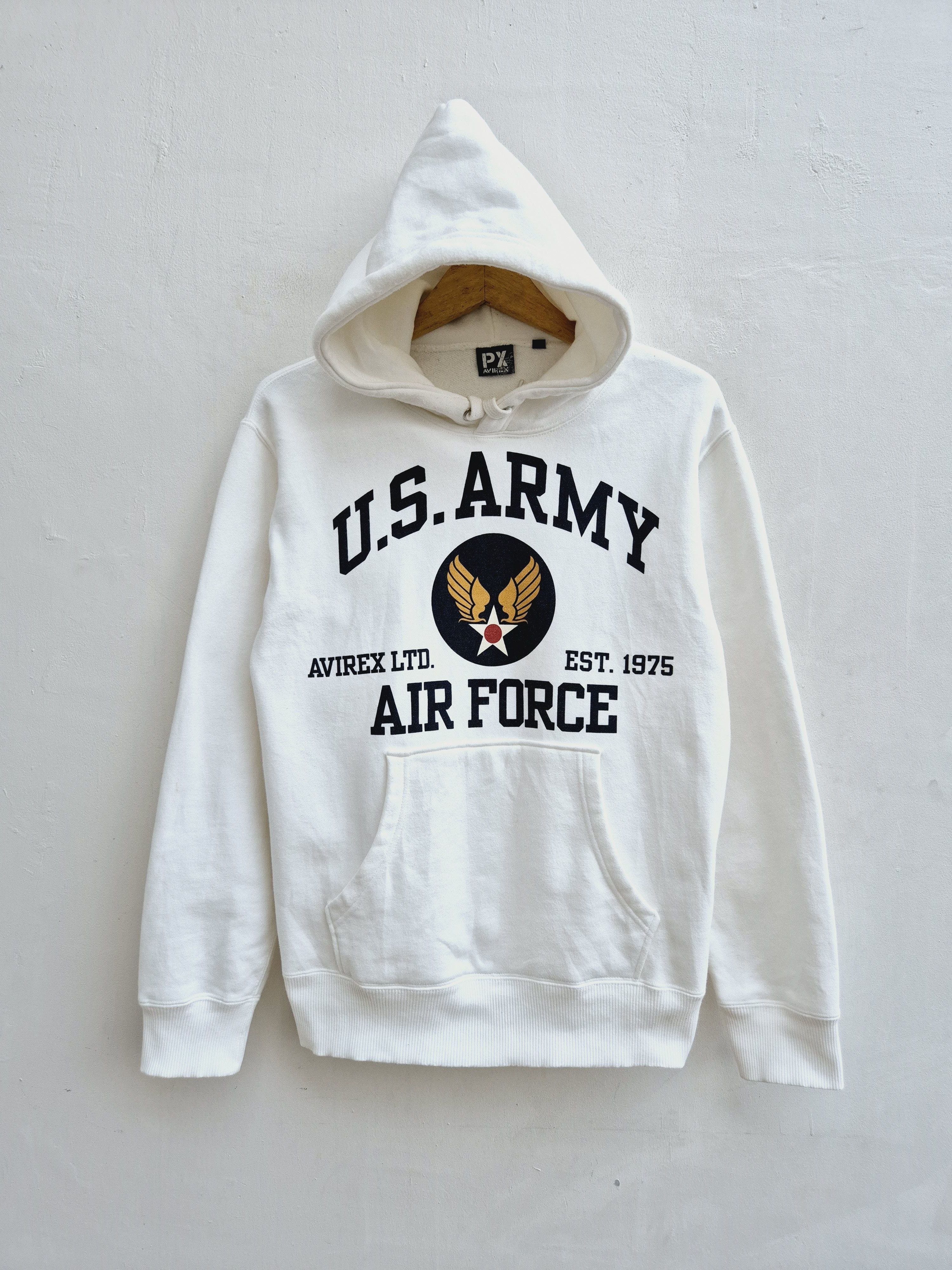 Avirex Avirex US Army Pullover Broken White Hoodie Size US S / EU 44-46 / 1 - 1 Thumbnail