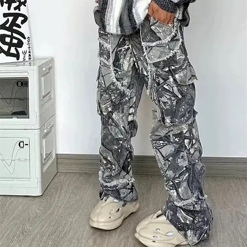 VIBE Stacked Flared Camo Cargo Pant Size US 36 / EU 52 - 5 Thumbnail