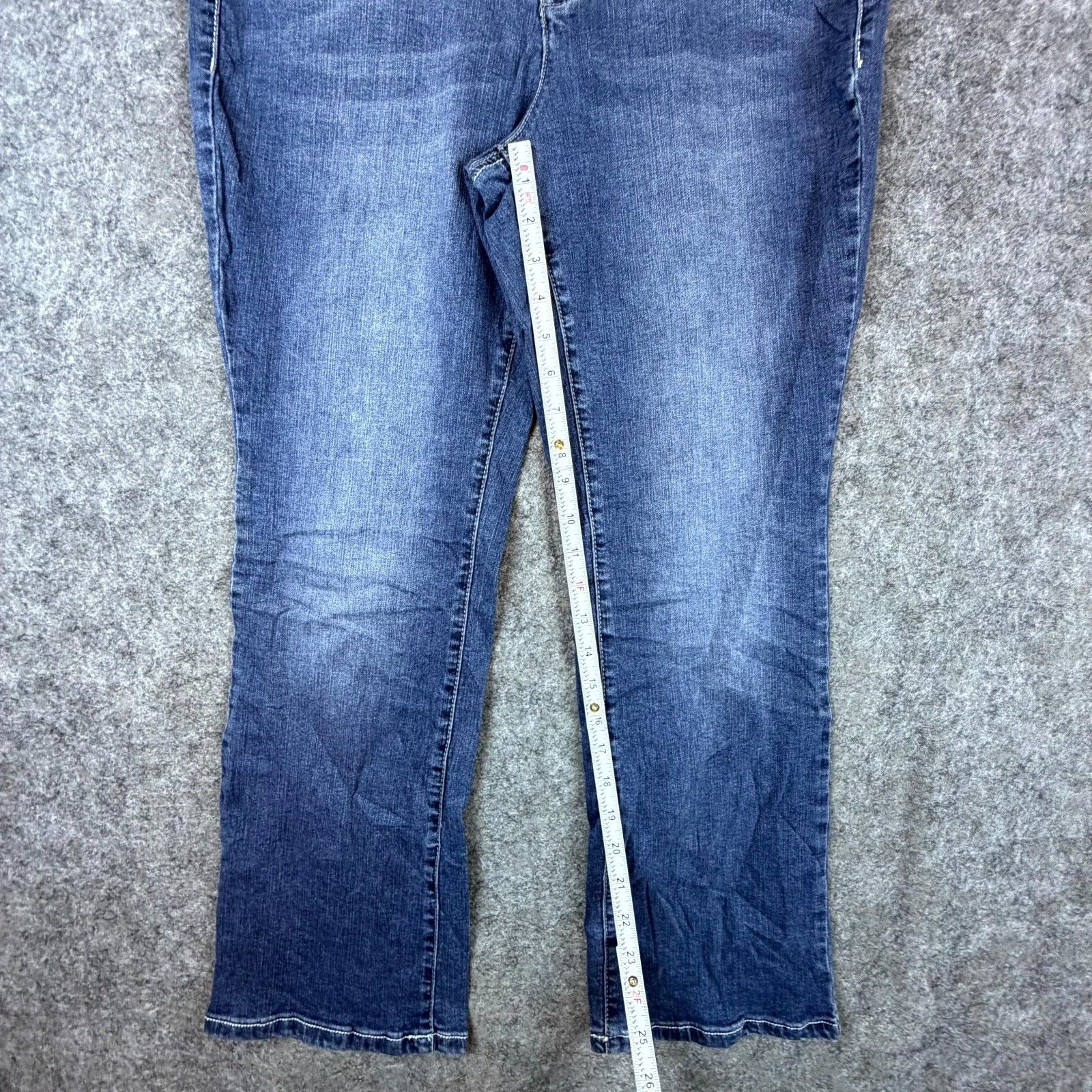 Earl Jeans Earl Jean Slim Bootcut Jeans Womens 12P Blue Y2K Embellished Size 34" / US 12 / IT 48 - 6 Thumbnail