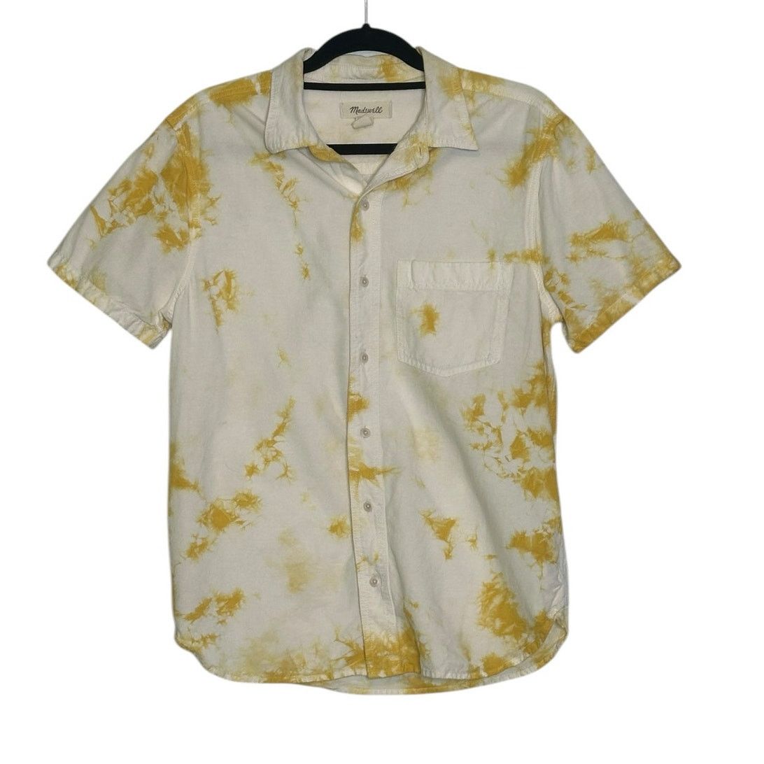 Madewell Madewell yellow tie dye short-sleeve Perfect Shirt size s Size US S / EU 44-46 / 1 - 1 Thumbnail