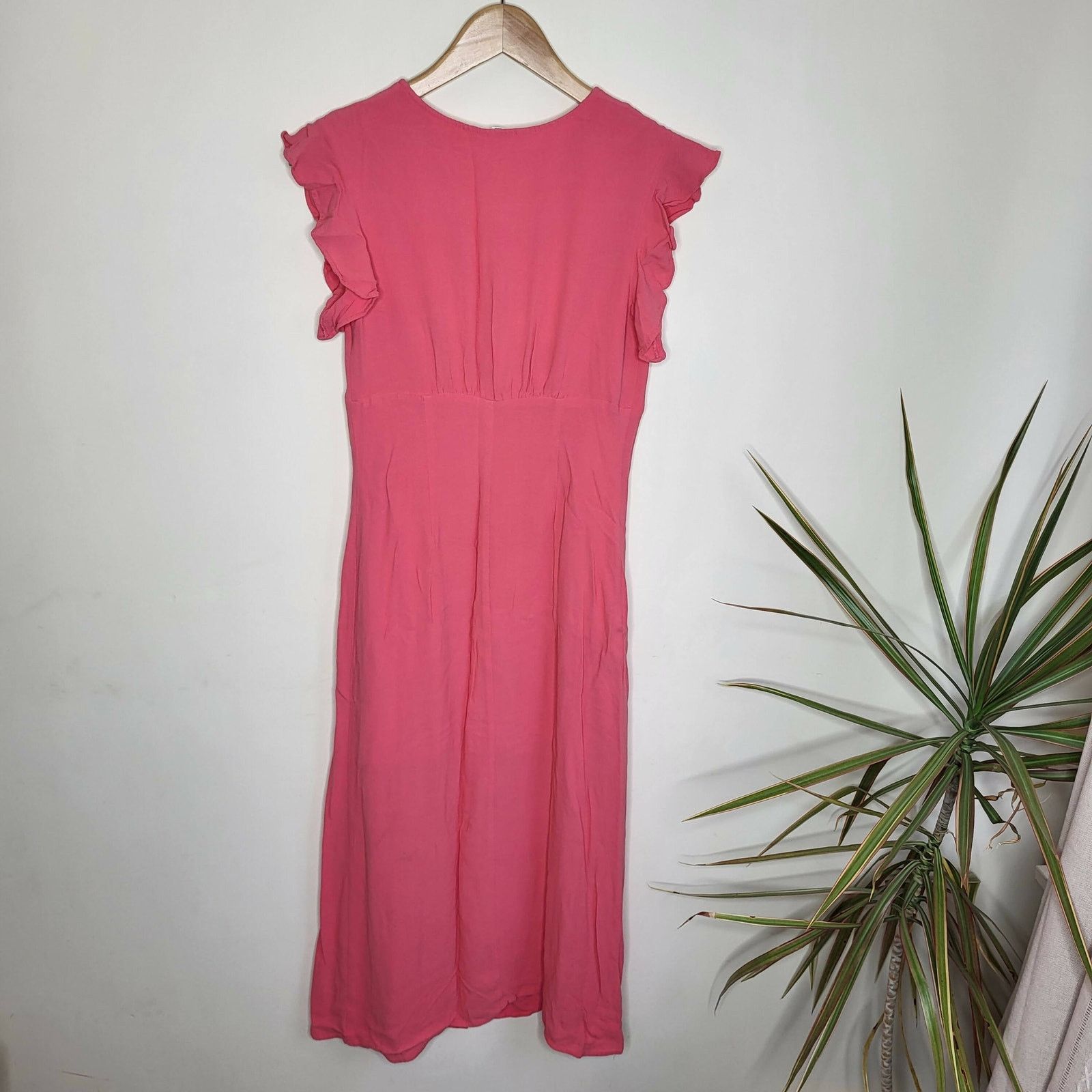 BB Dakota BB Dakota Ruffle Sleeve Midi Dress - Pink Size S / US 4 / IT 40 - 5 Thumbnail