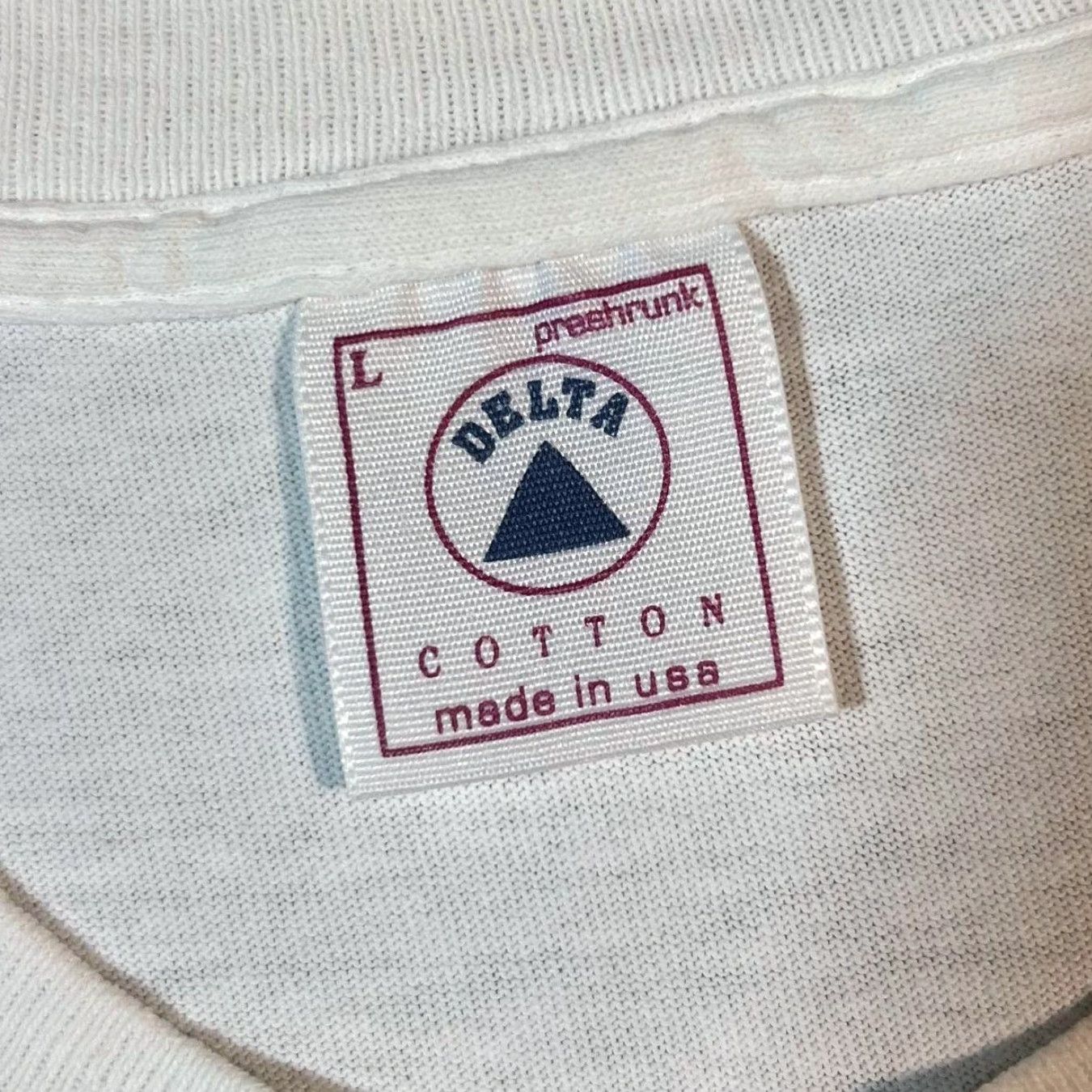 Delta VINTAGE Delta Fort Worth, Texas USA Souvenir Graphic White T-Shirt L Mens Large XS? Size US L / EU 52-54 / 3 - 4 Thumbnail