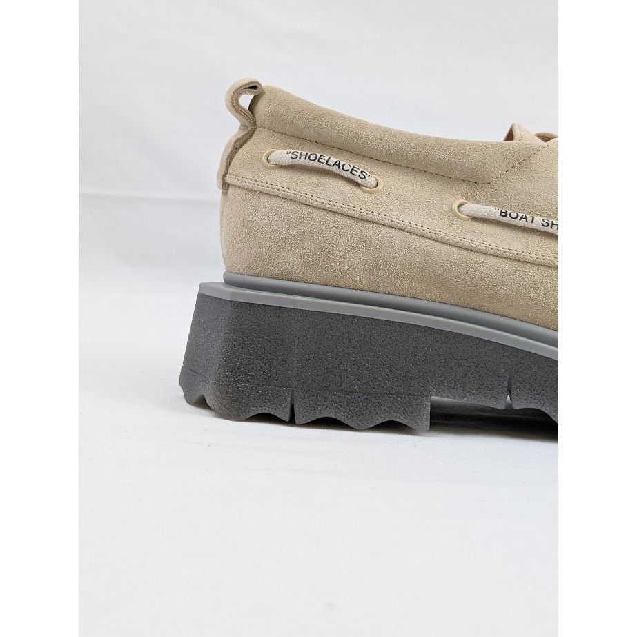 Off-White o1rshd1 Sponge Suede Boat Shoes in Beige Size US 11 / EU 44 - 6 Thumbnail