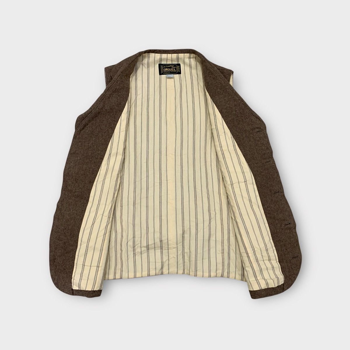 Studio D'Artisan VINTAGE ORGUEIL D ARTISAN JAPAN WOOL BROWN HERITAGE VEST Size US M / EU 48-50 / 2 - 3 Thumbnail