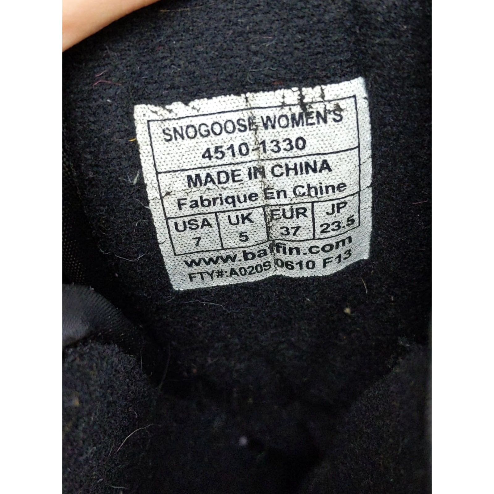 Vintage Baffin Snogoose Snow Boots Womens Mid-Calf Lace Up Gray Nylon Winter 7 UK5 EU37 Women's Boots 7 Size US 7 / IT 37 - 6 Thumbnail