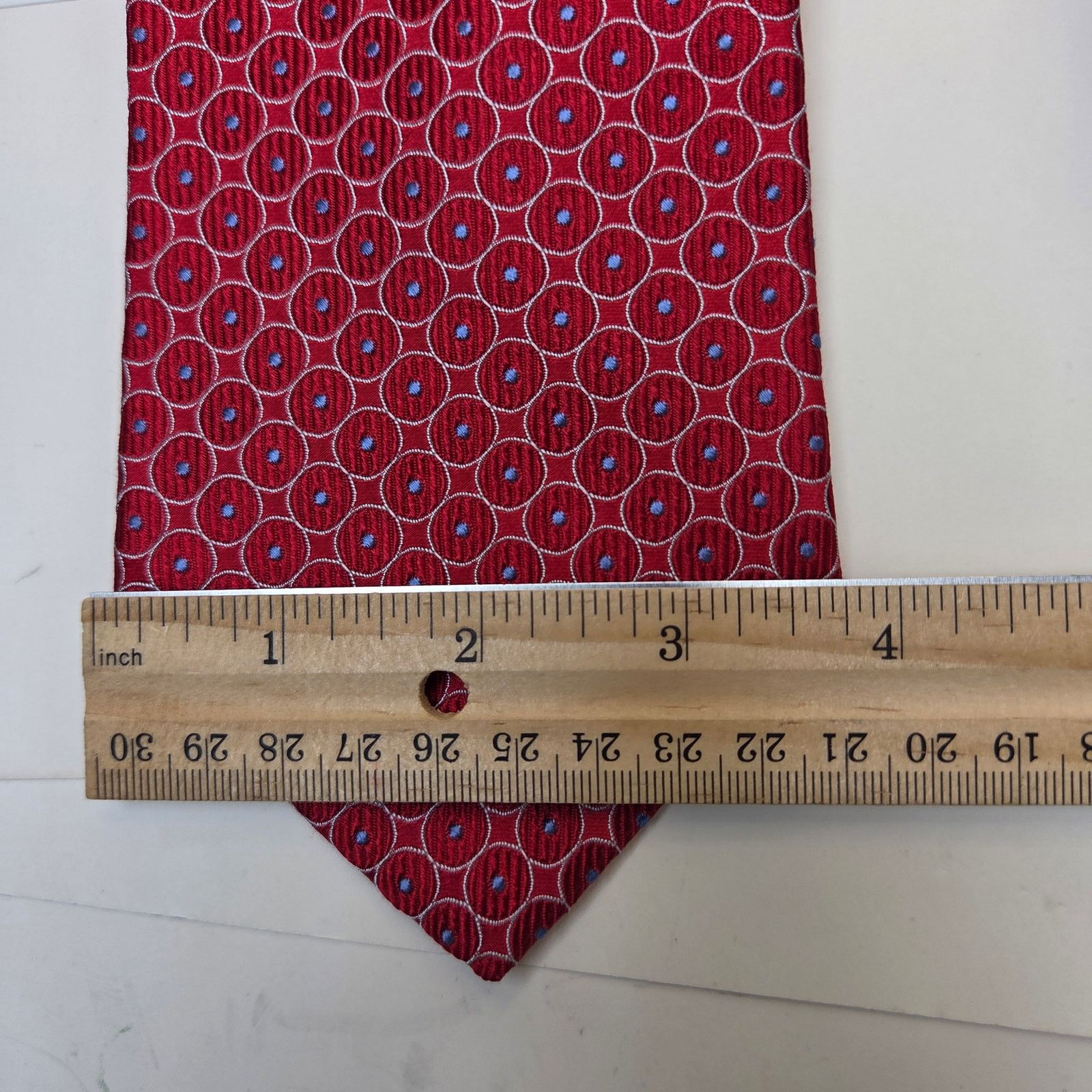 Tommy Hilfiger Tommy Hilfiger Silk Tie Lot 3 Red USA Classic 3.75 Size ONE SIZE - 9 Thumbnail