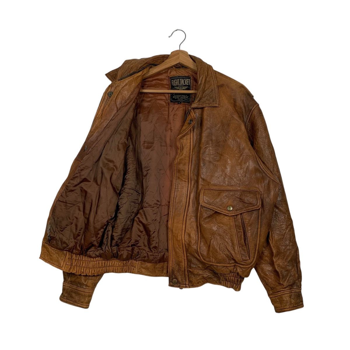 Japanese Brand Japanese Brand Jtylwear Leather Flight Jacket Size US L / EU 52-54 / 3 - 9 Thumbnail
