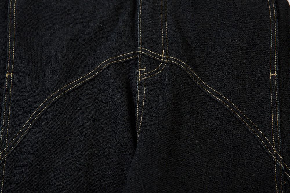 Vintage Men's loose wide-leg patchwork straight scimitar jeans Size US 32 / EU 48 - 4 Thumbnail