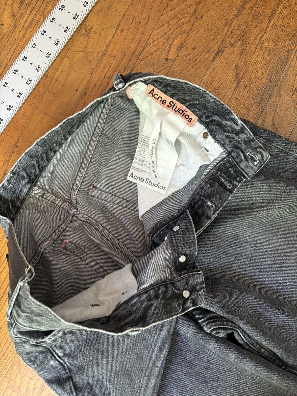 Acne Studios Acne Studios 1989 Baggy Ash Grey Jeans Size US 30 / EU 46 - 7 Thumbnail