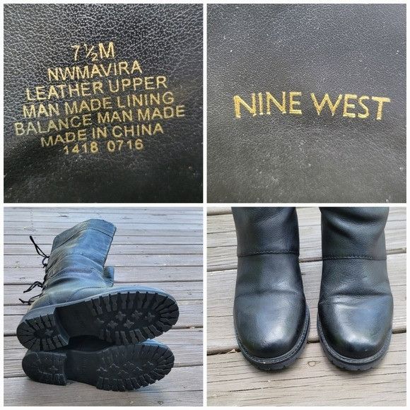 Nine West Nine West Mavira Black Leather Over The Knee OTK Equestrian Size US 7.5 / IT 37.5 - 6 Thumbnail
